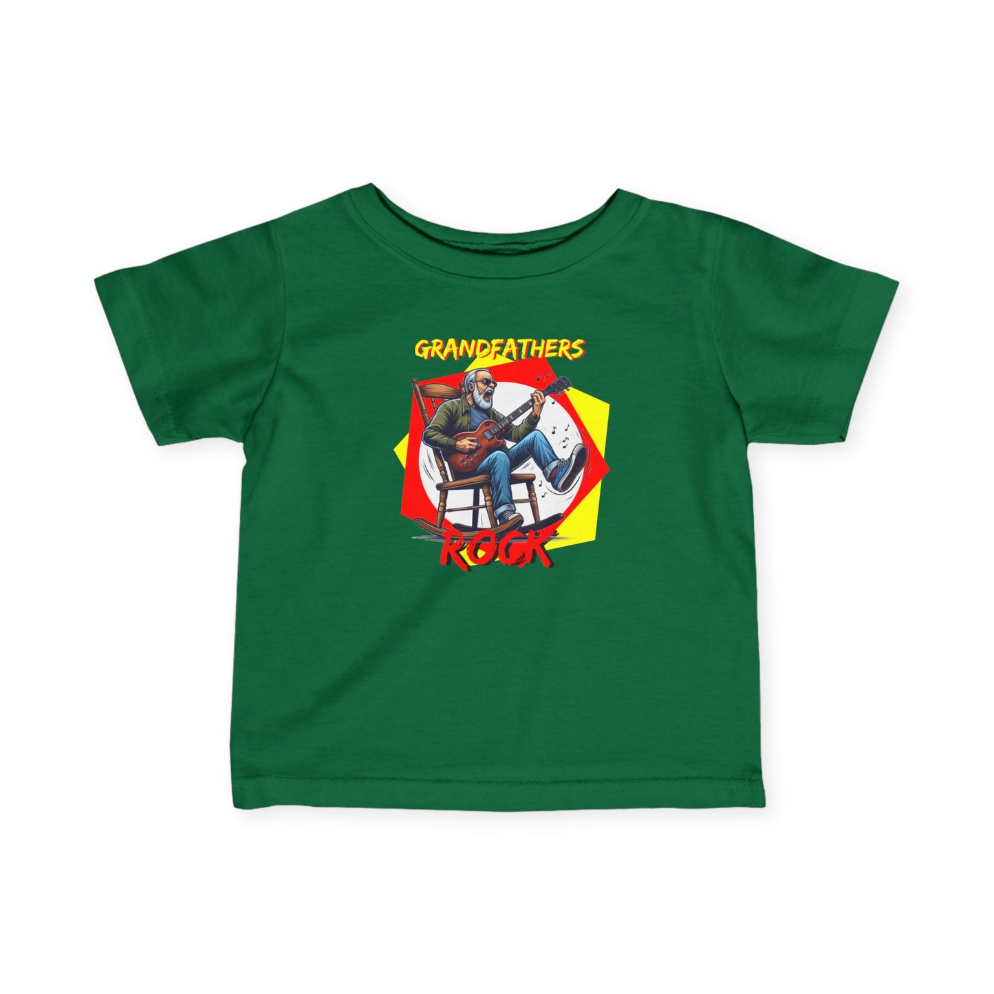 'Grandfathers Rock' Infant Tee - Cute Baby Shirt to Show Love for Grandpa - Schmartypants