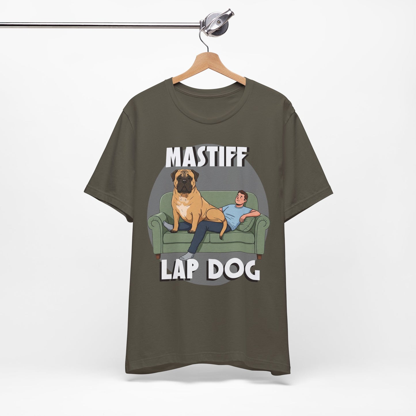 Mastiff Lap Dog Tee | Funny Dog Lover Shirt, Pet Owner Gift, Casual Wear, Birthday Present, Animal Lover Apparel - Schmartypants
