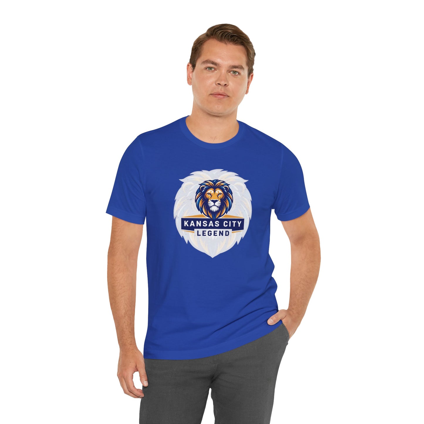 Kansas City Legend Lion Tee - Unisex Jersey T-shirt, Gift for Sports Fans, Casual Wear, Team Spirit, Birthday Present