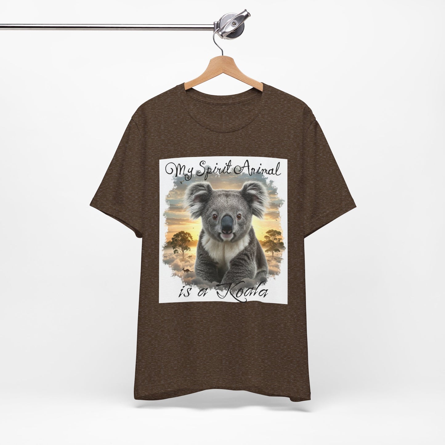 'My Spirit Animal is a Koala' Unisex Jersey Tee - Nature Lover's Gift - Beautiful Aussie Shirt - Schmartypants