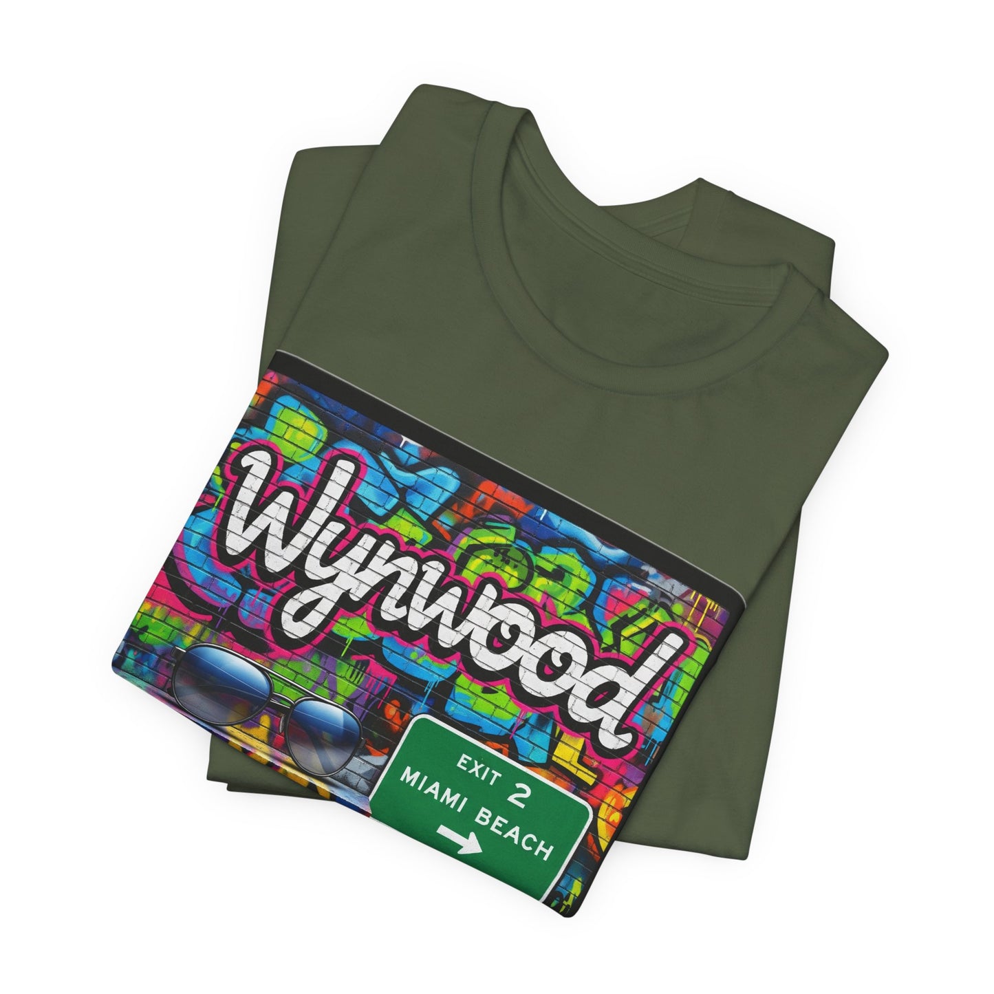 Wynwood Art Scene Tee, Unisex Graphic T-Shirt, Miami Beach Gift, Street Art Apparel, Casual Wear, Travel Inspiration