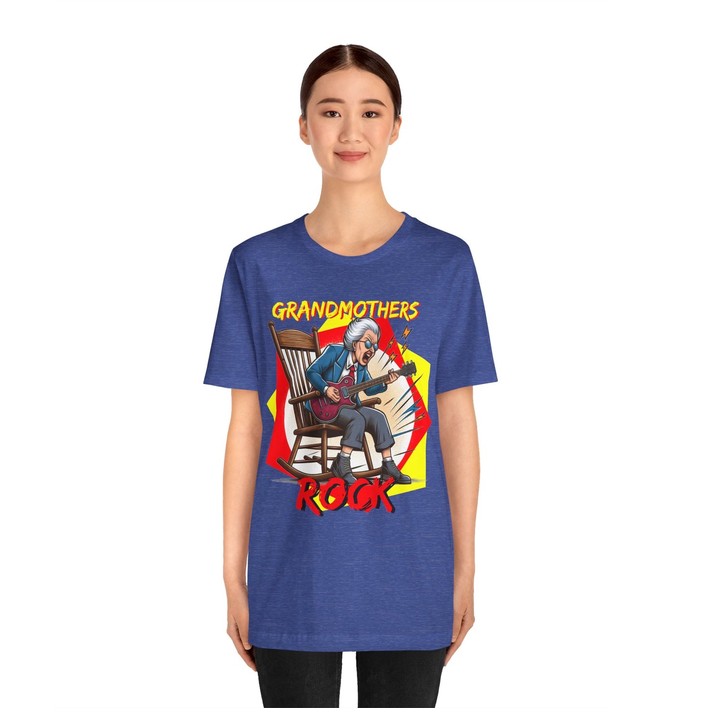 'Grandmothers Rock' Unisex Jersey Short Sleeve Tee - Funny Gift to Show Love for the Special Grandmother in Your Life - Schmartypants
