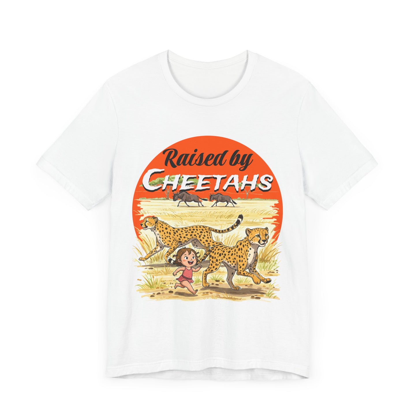 Funny Raised By Cheetahs Tee for Women- Nature and Wildlife Lovers - Schmartypants