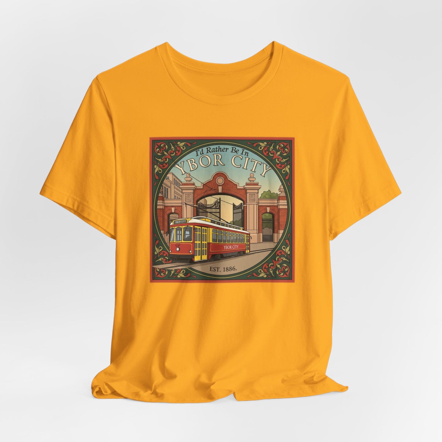 Ybor City Vintage Tee, Tampa Florida Arts District Unisex Shirt, Music Lovers Gift, Retro Style T-shirt, Hipster Clothing