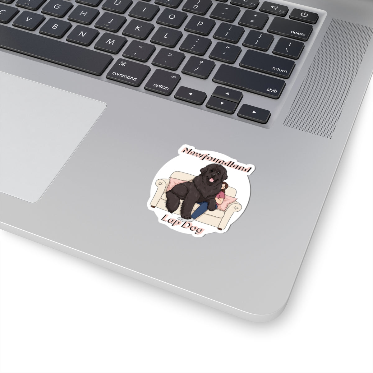 Newfoundland Lap Dog Kiss-Cut Stickers | Cute Dog Lover Decals for Laptops & More - Schmartypants