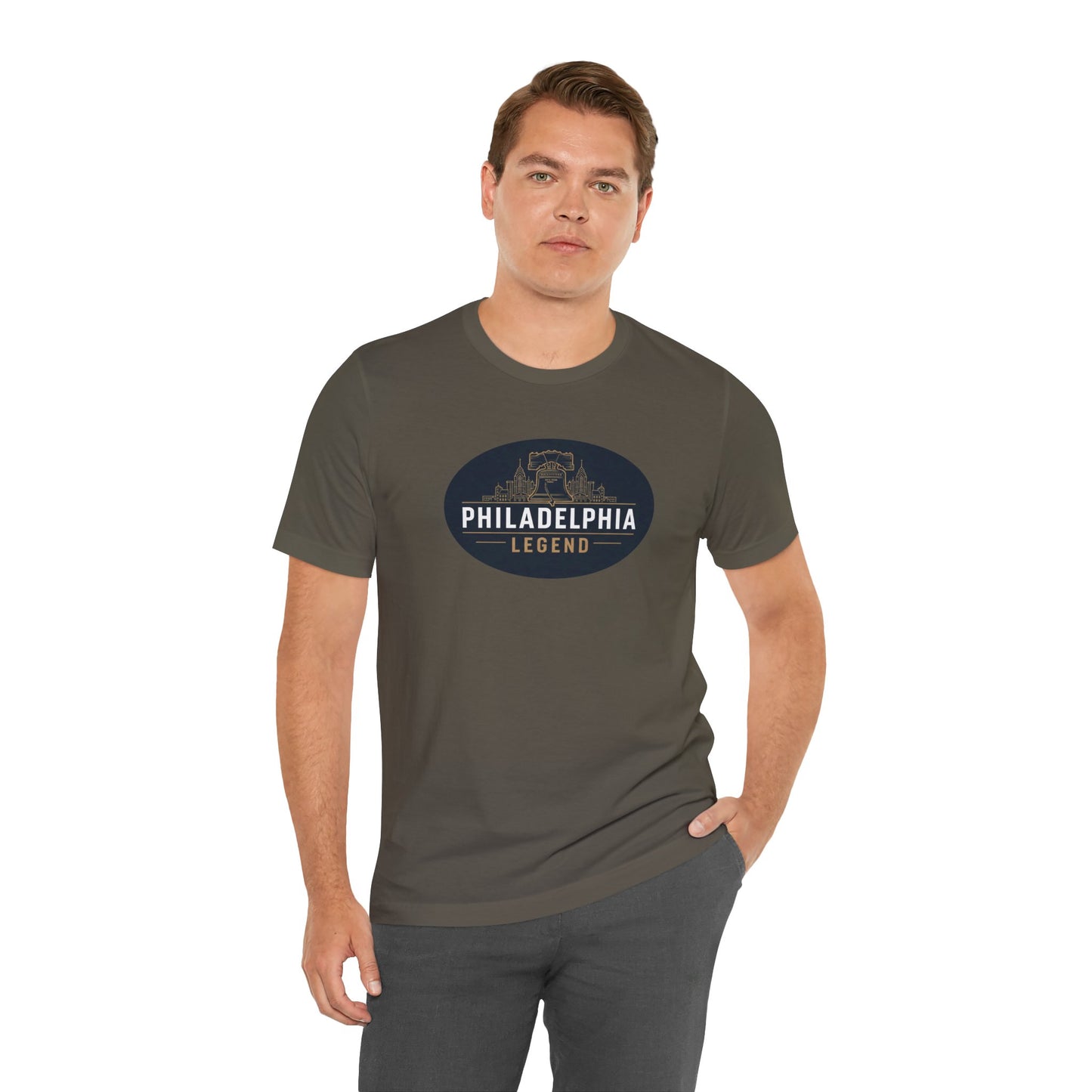 Philadelphia Legend Unisex Jersey Short Sleeve Tee | Casual Fashion, Gift for Sports Fans, Birthday Present, Summer Wear, Philly Souvenir Tee