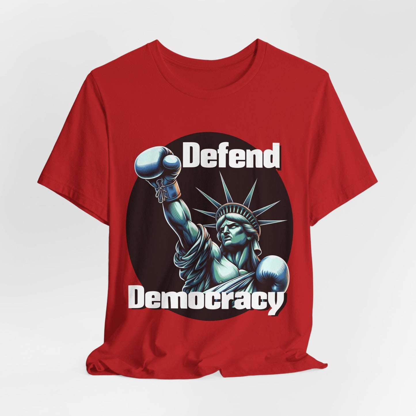 Defend Democracy Tee - Unisex Jersey Short Sleeve Shirt - Protest Wear - Activist Tee - Schmartypants