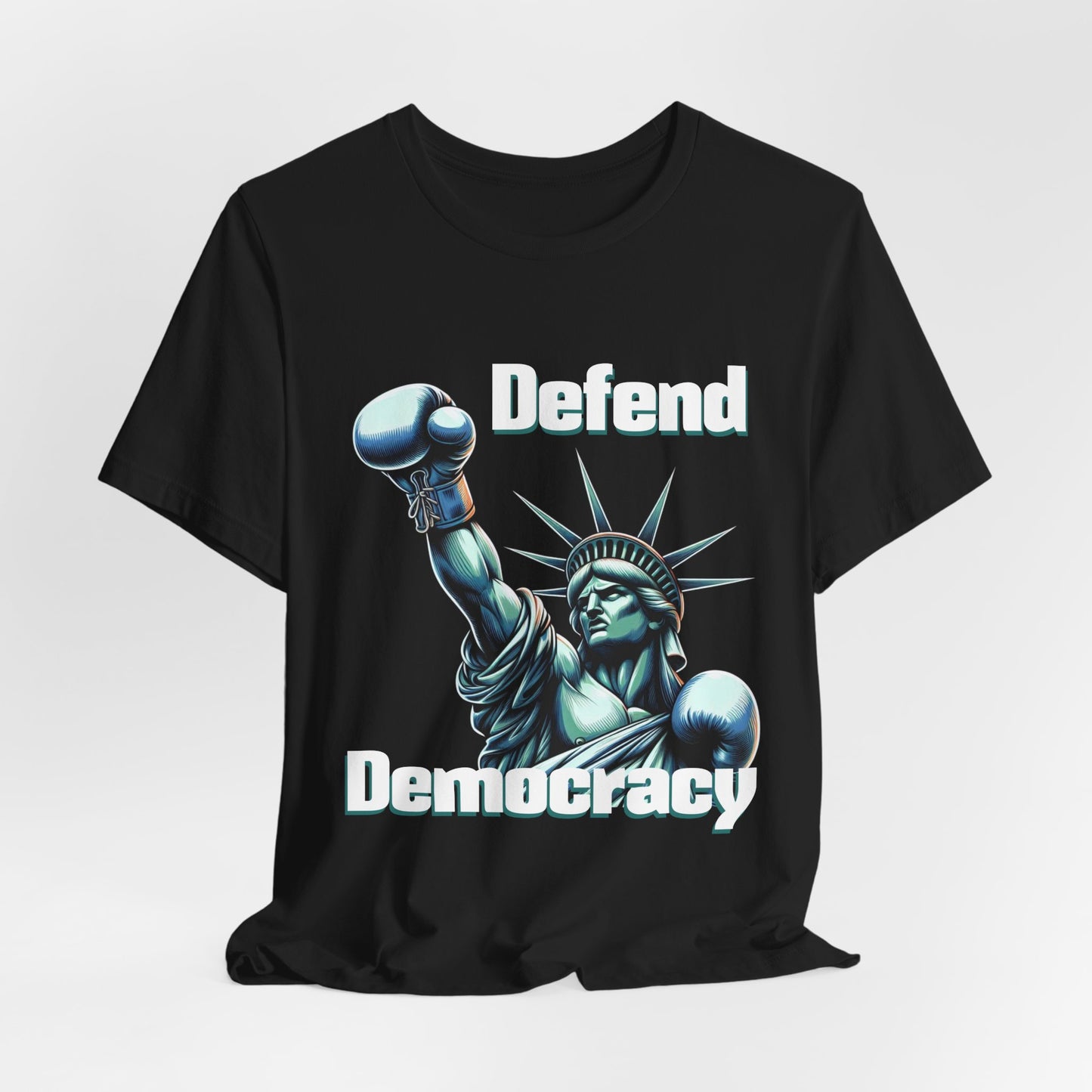 Defend Democracy Tee - Unisex Jersey Short Sleeve Shirt - Protest Wear - Activist Tee - Schmartypants