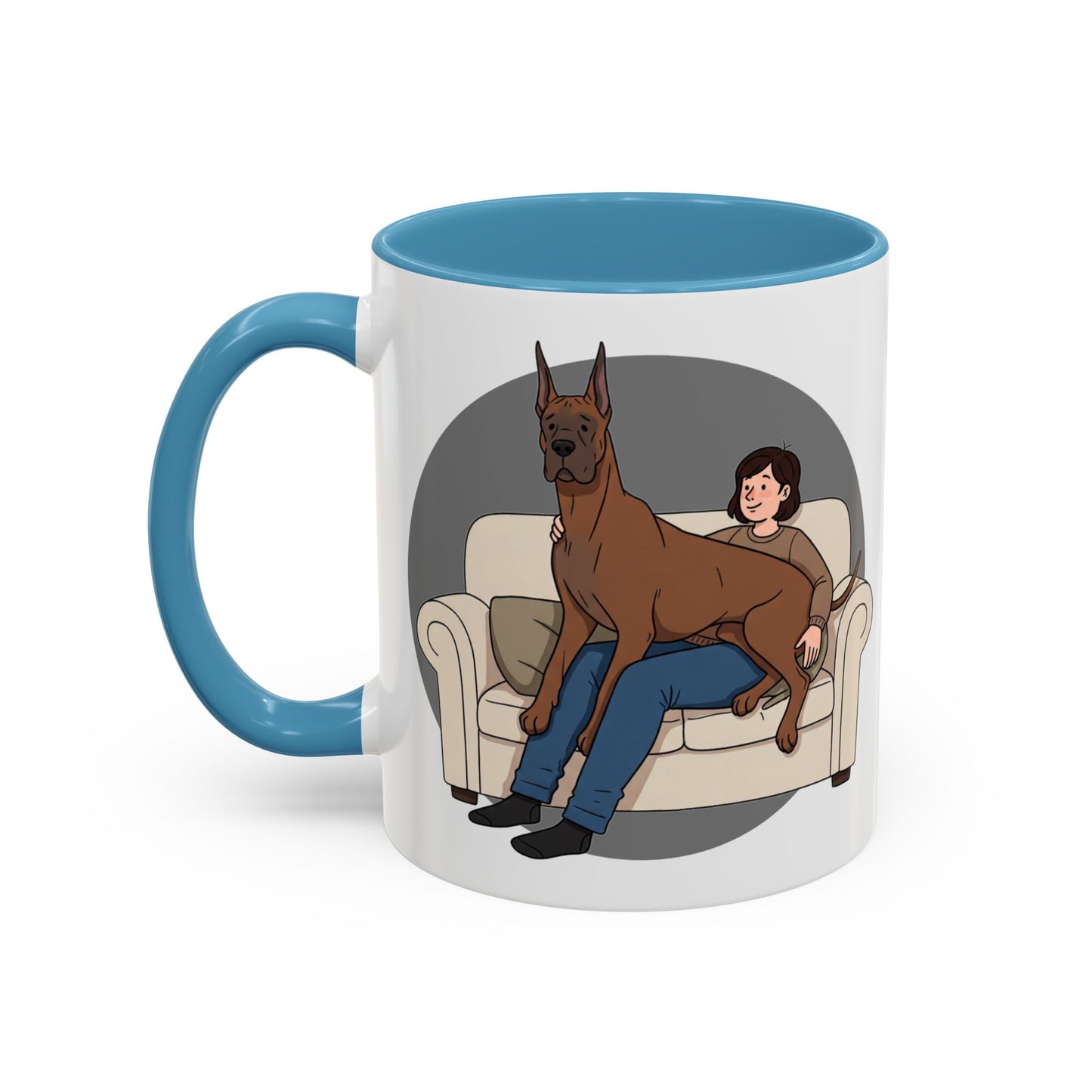 Great Dane Lap Dog Coffee Mug - Funny Pet Lover Gift - Schmartypants