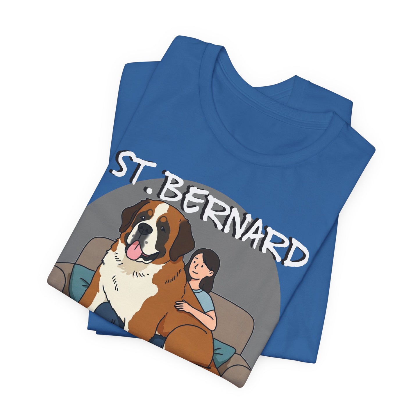 Funny St. Bernard Lap Dog Tee - Unisex Jersey Short Sleeve Tee for Dog Lovers - Schmartypants