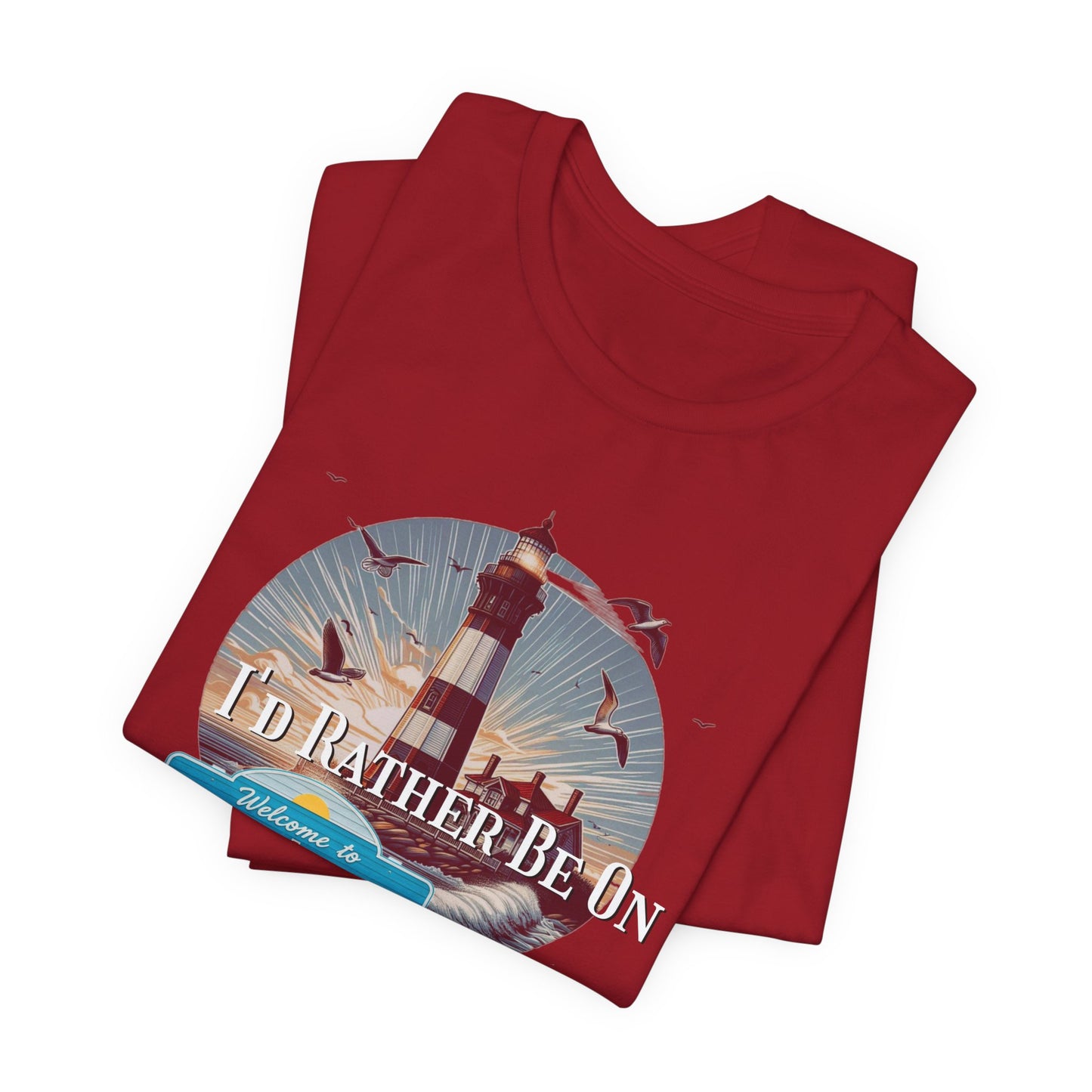 Tybee Island Georgia Unisex Jersey Tee, Laid-Back Beach Lighthouse Shirt, Island Lifestyle Apparel, Coastal Vacation Souvenir Top, Beach