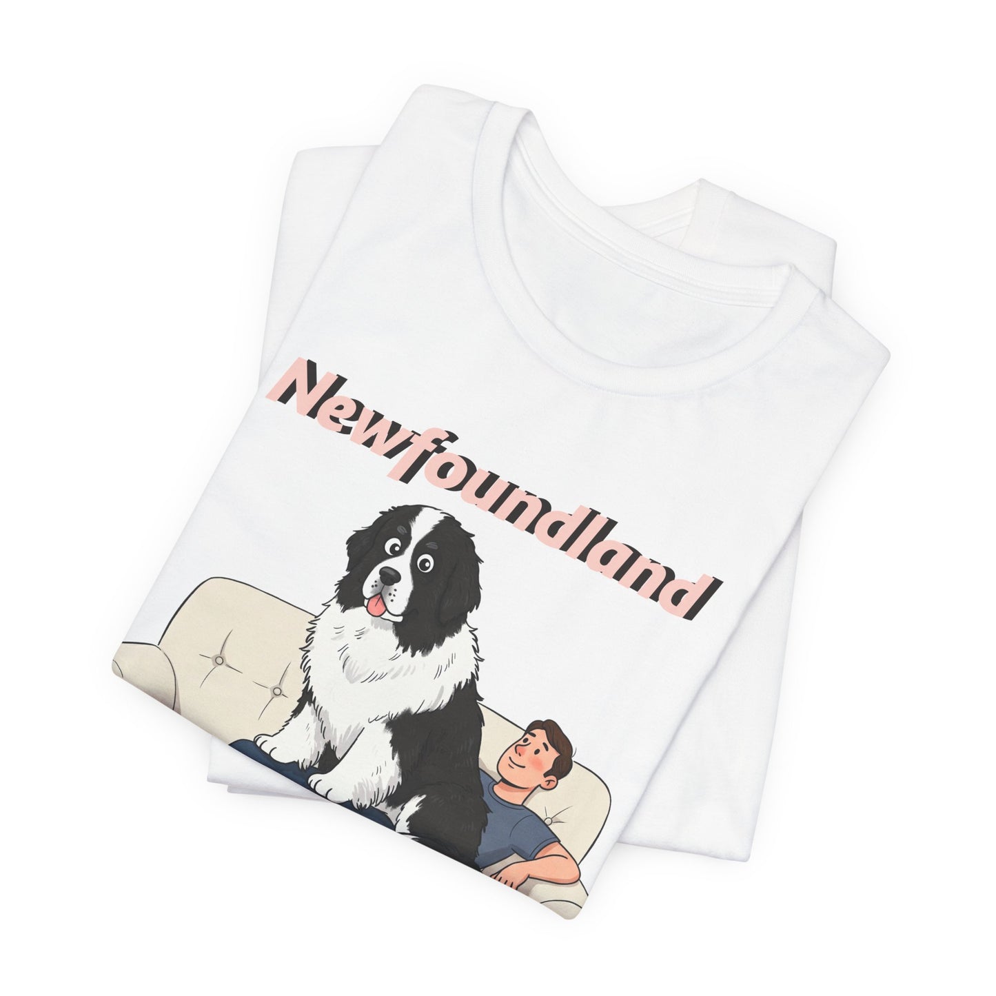 Hilarious Newfoundland Lap Dog Tee - Cozy Unisex Jersey Short Sleeve Shirt for Dog Lovers - Schmartypants