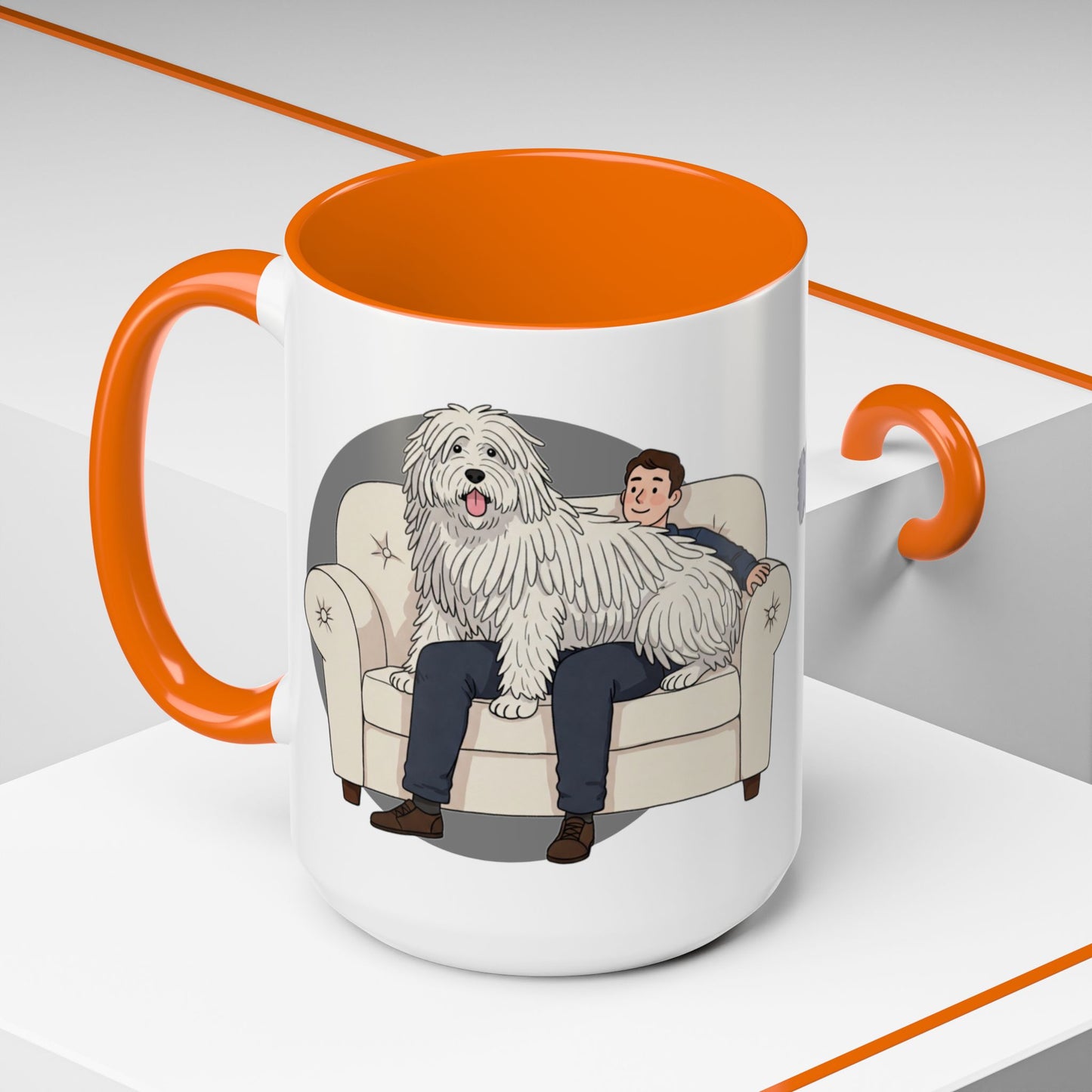 Komondor Lap Dog Coffee Mug - Funny Animal Lover Gift - Schmartypants