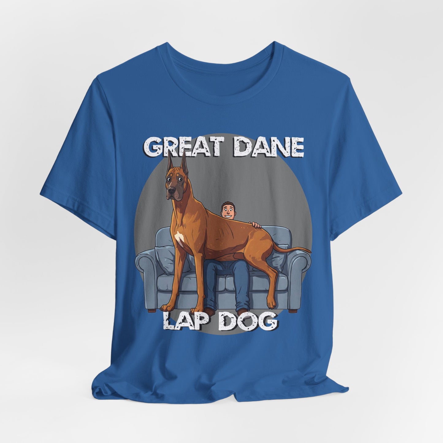 Great Dane Lap Dog Unisex Tee - Hilarious Dog Lover Graphic T-Shirt - Schmartypants