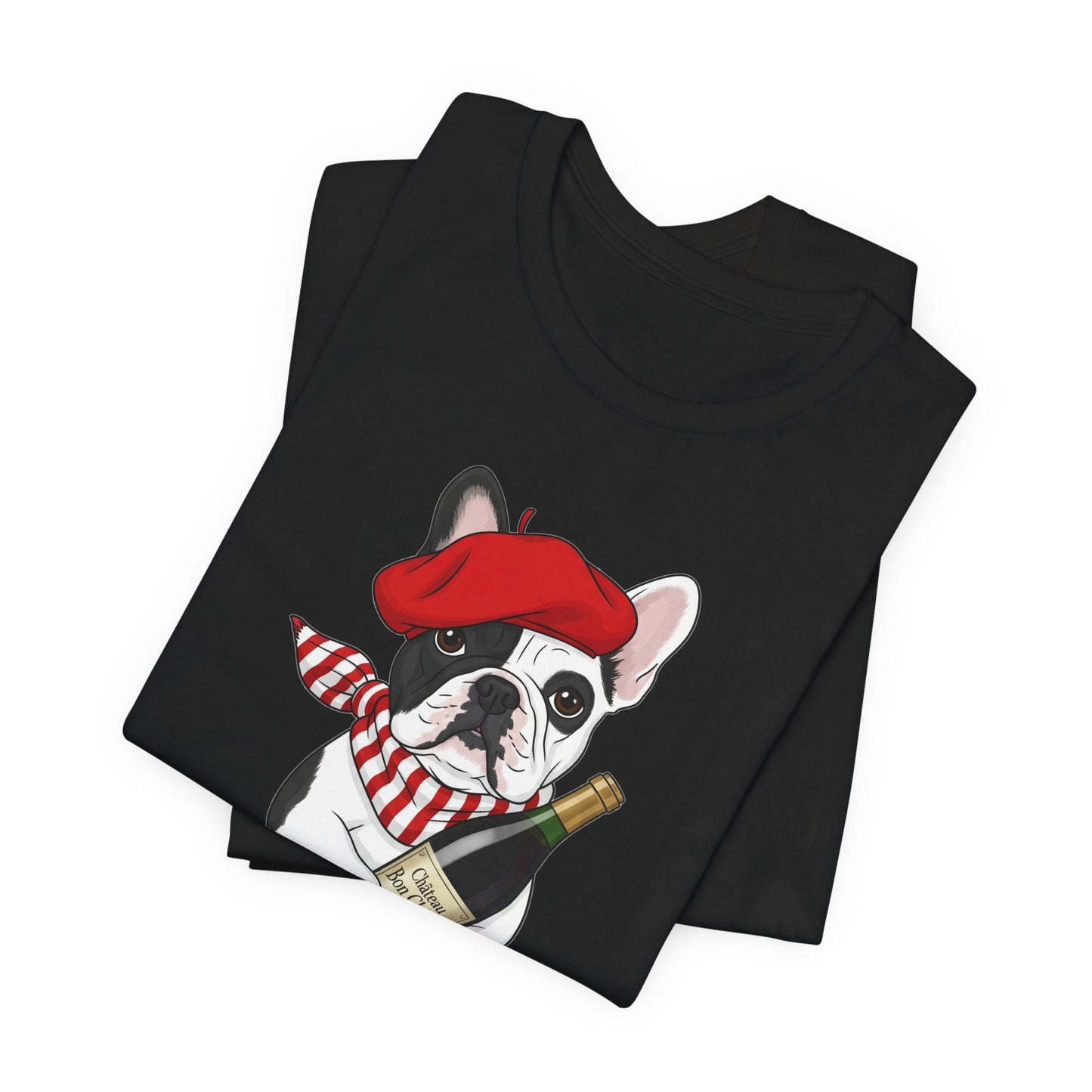 Cute French Bulldog Lovers Tee, Casual Wear, Je t'aime Shirt, Unisex T-Shirt for Birthdays, Anniversaries, Pet Lovers
