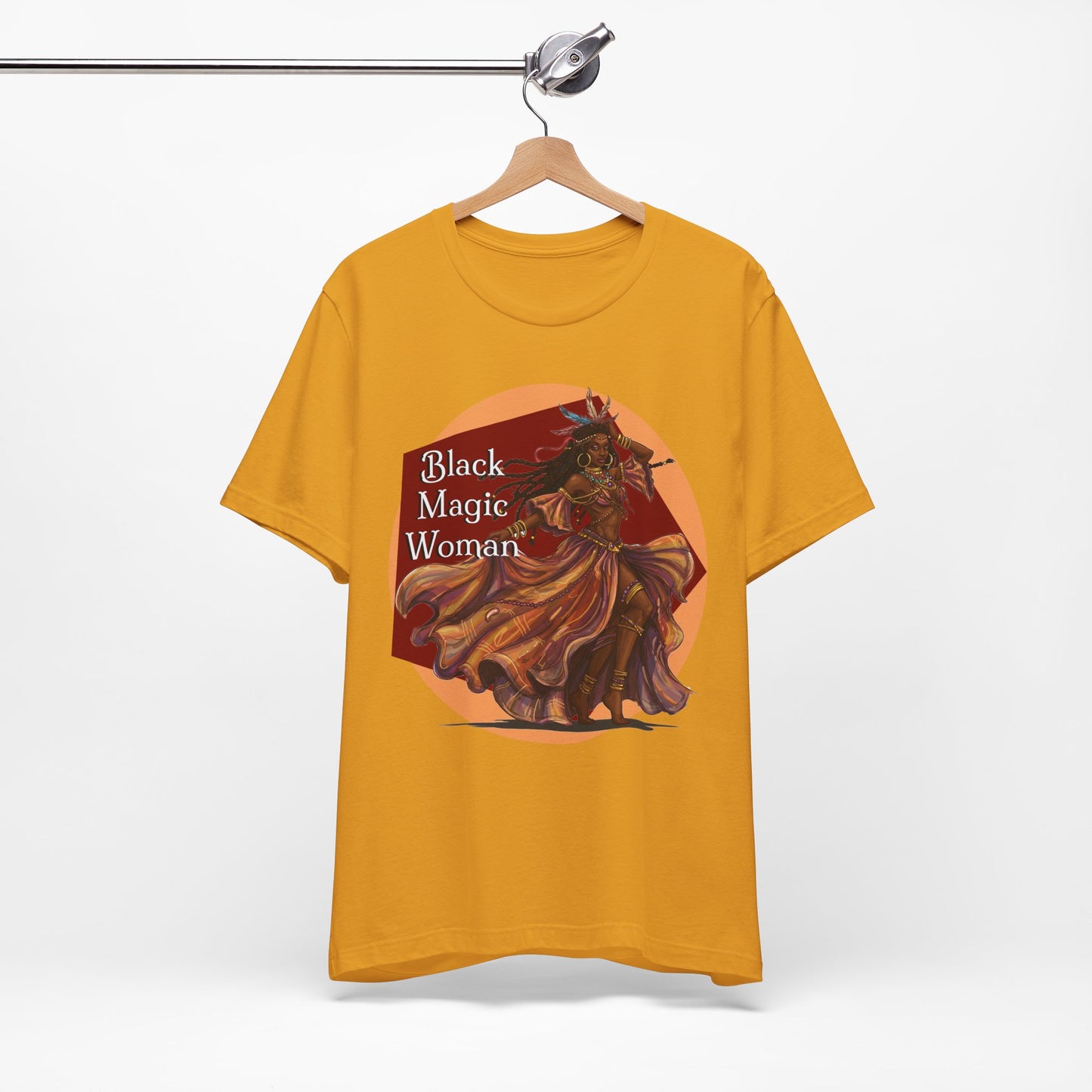 'Black Magic Woman' Tee, Witchy Apparel, Boho T-Shirt, Festival Outfit, Classic Rock Fans, Santana, Fleetwood Mac - Schmartypants