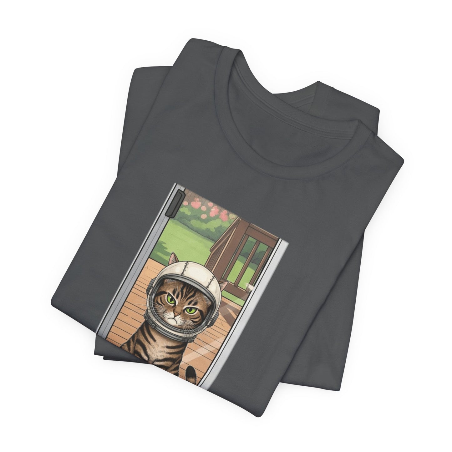Cat Astronaut Tee, Funny Cat Shirt, Cat Lover Gift, Space Sci-Fi Tee, Hal 2001 Humor Shirt, Unisex Jersey Tee