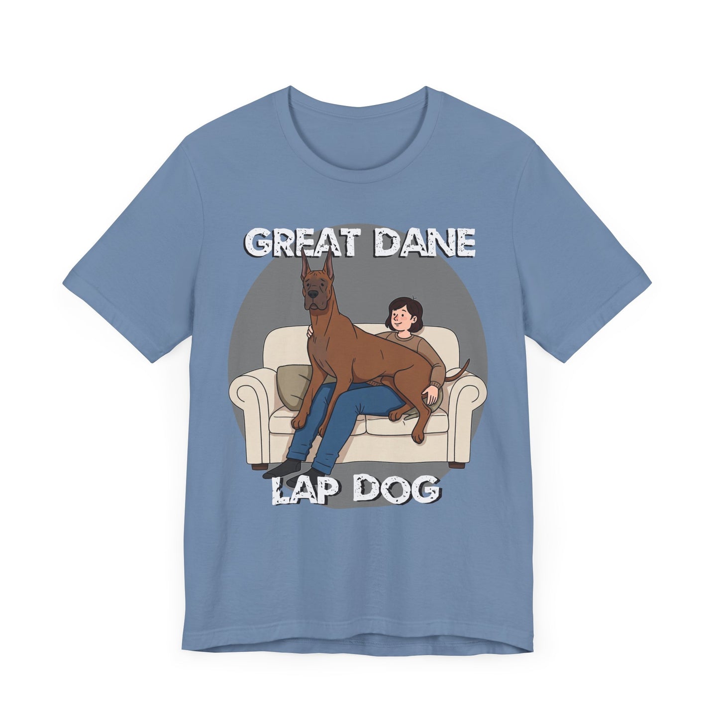 Great Dane Lap Dog Unisex Jersey Tee - Funny Perfect Gift for Dog Lovers - Schmartypants