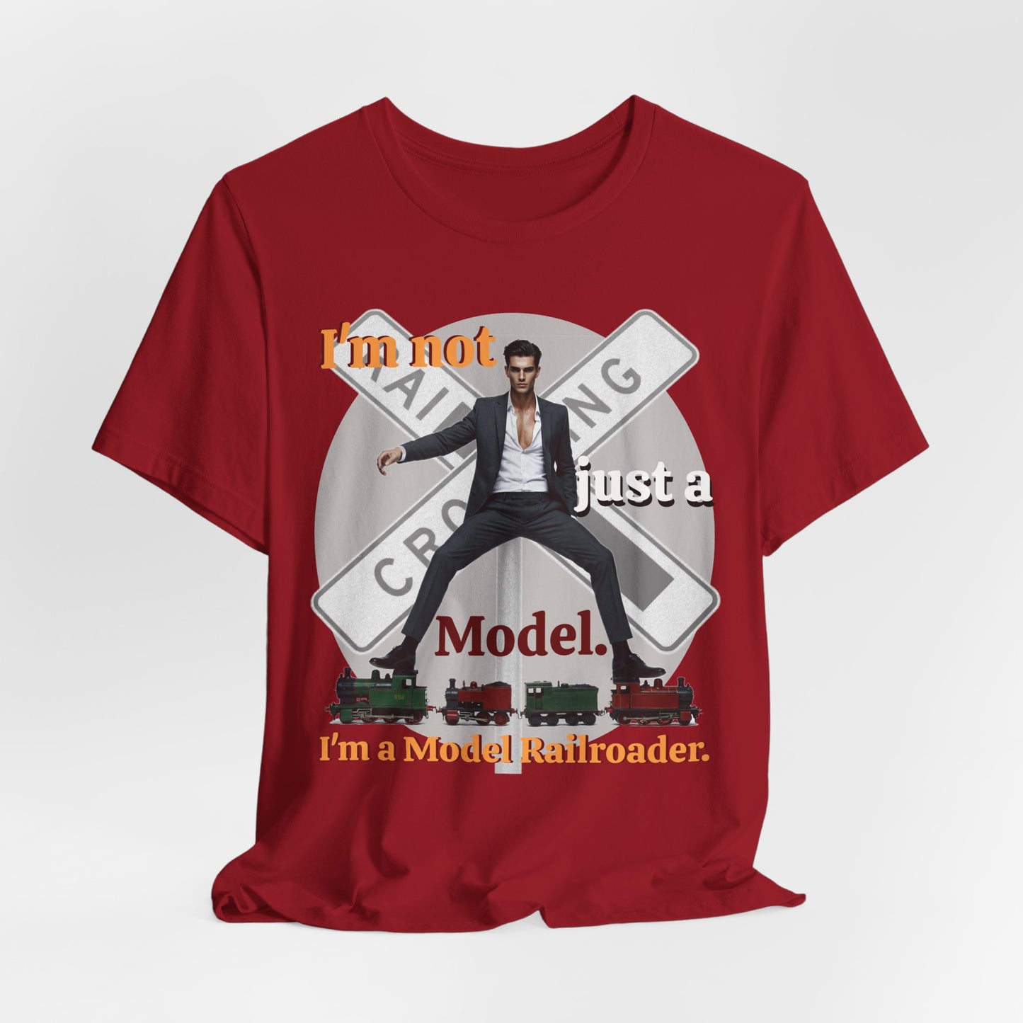 Funny Model Railroader Tee - Perfect Gift for Train Enthusiasts - Schmartypants