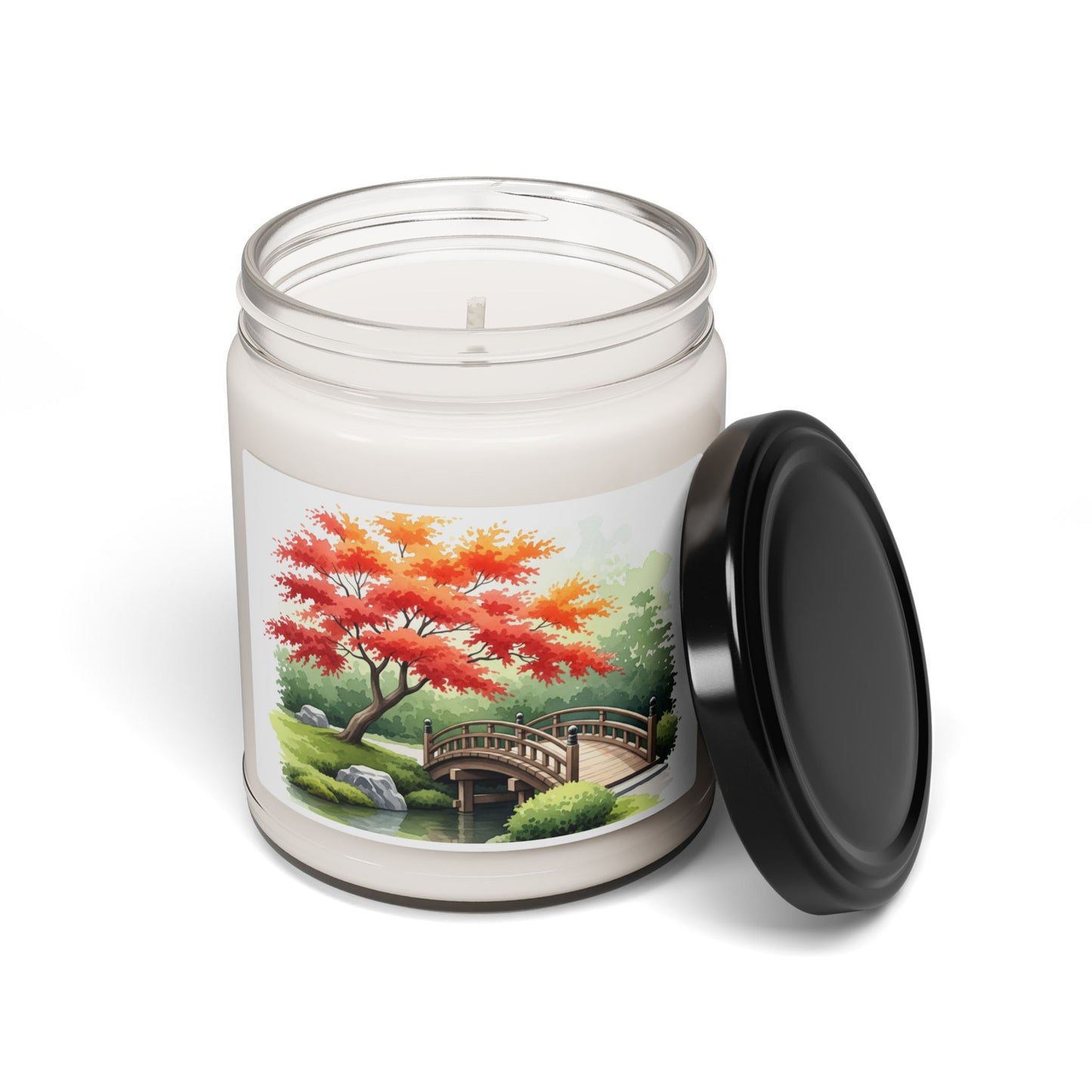 Scented Candle, Japanese Garden Design, Meditation Candle, Autumn Aromatherapy Candle, Gift Idea