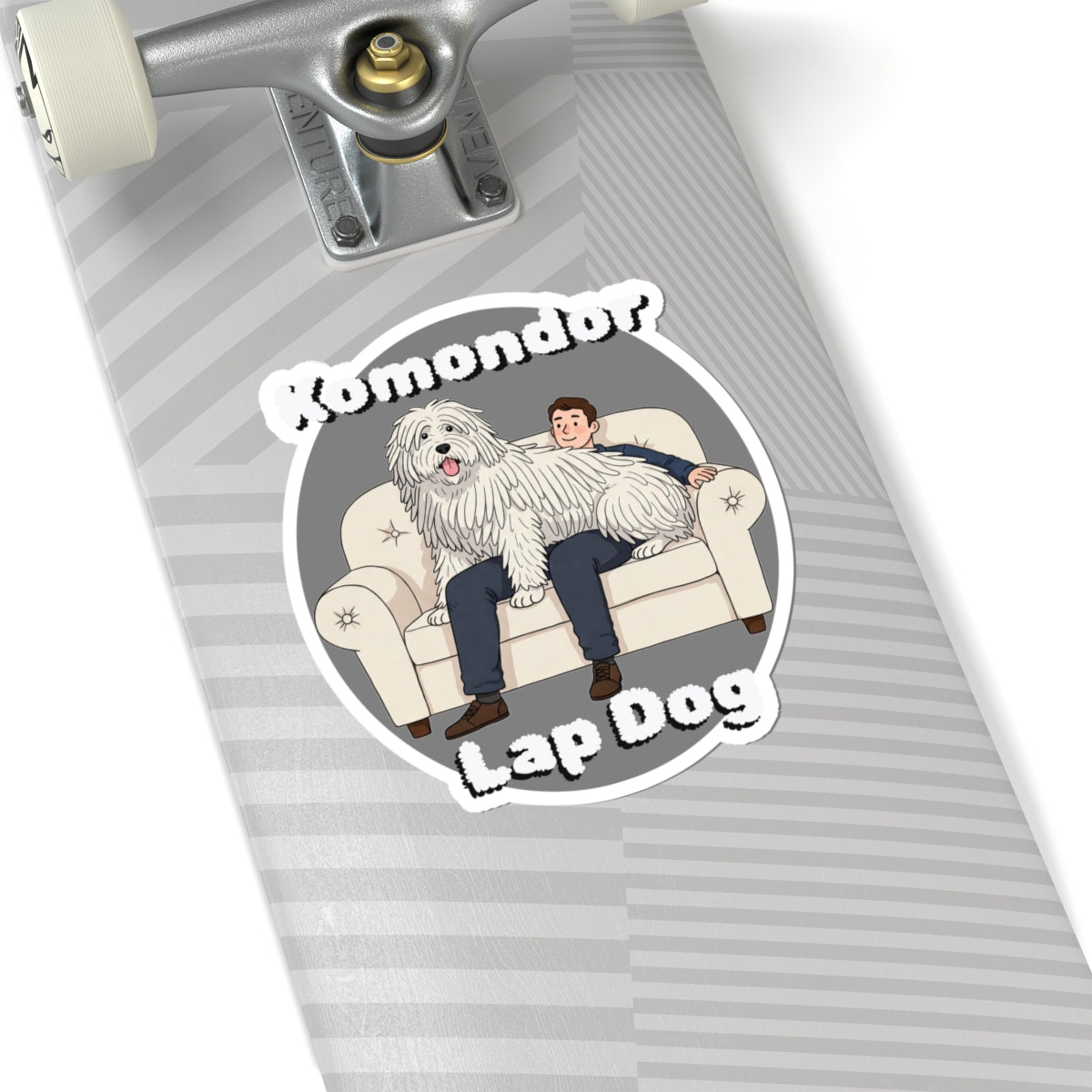 Komondor Lap Dog Stickers - Cute Pet Decor for Dog Lovers, Perfect for Laptops, Water Bottles, Journals, Gifts - Schmartypants