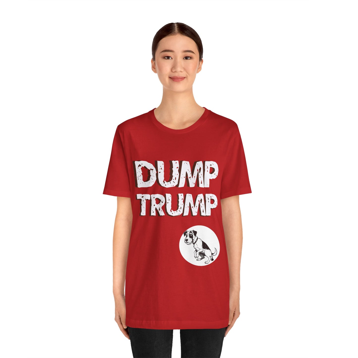 Funny Protest Unisex Jersey Tee - "Dump Trump" Graphic - Activist Wear - Schmartypants
