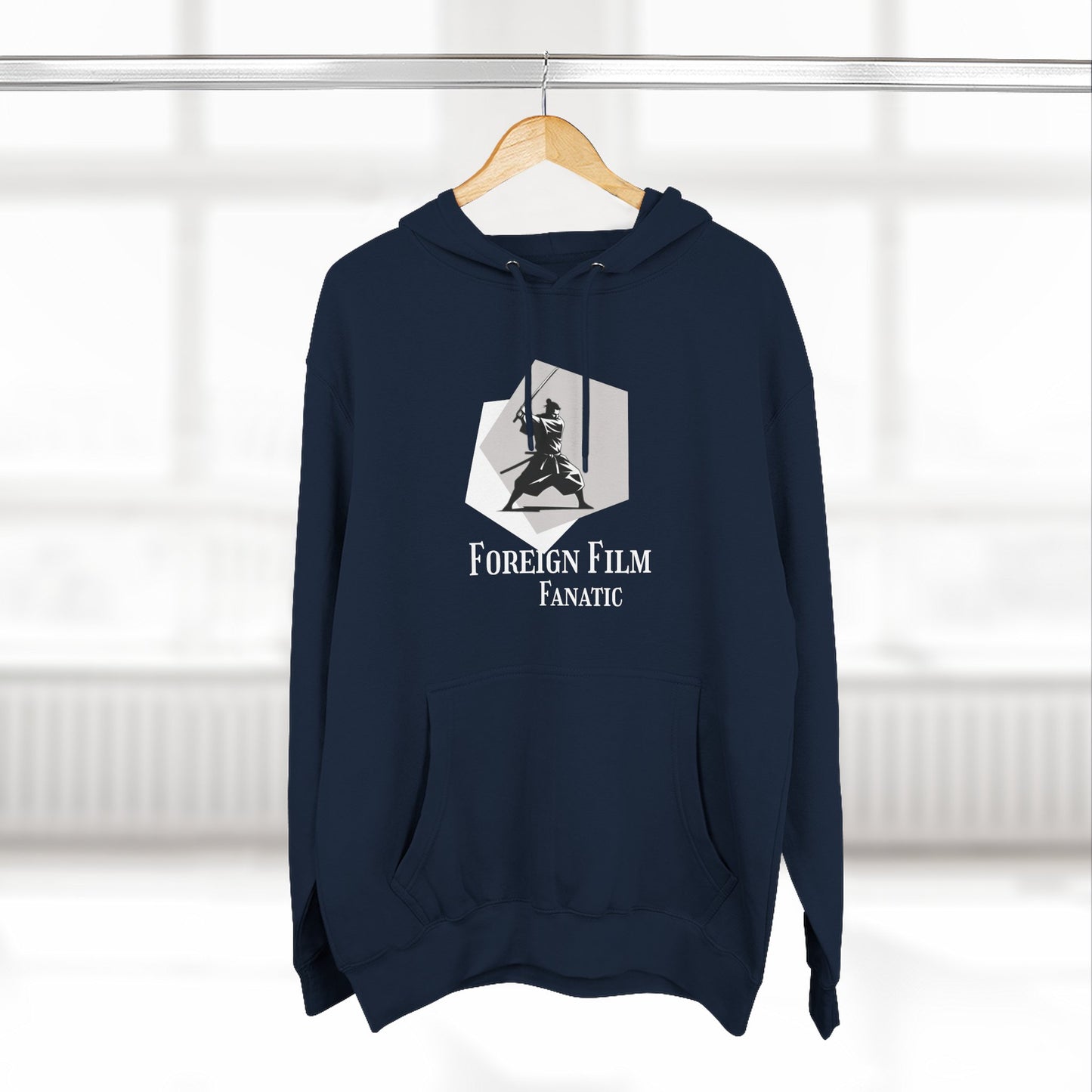 Foreign Film Fanatic Hoodie | Double Sided Graphics, Cozy Movie Lover's Sweatshirt | Perfect Gift for Cinema Buffs