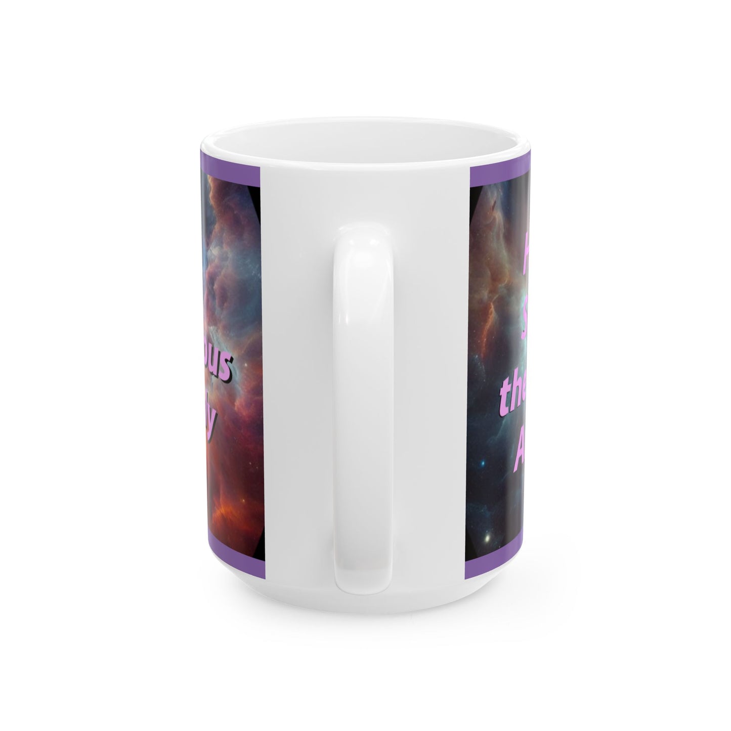 HIlarious Cosmic Ceramic Mug - Galaxy Design for Trekkies and Sci-Fi Fans - Schmartypants