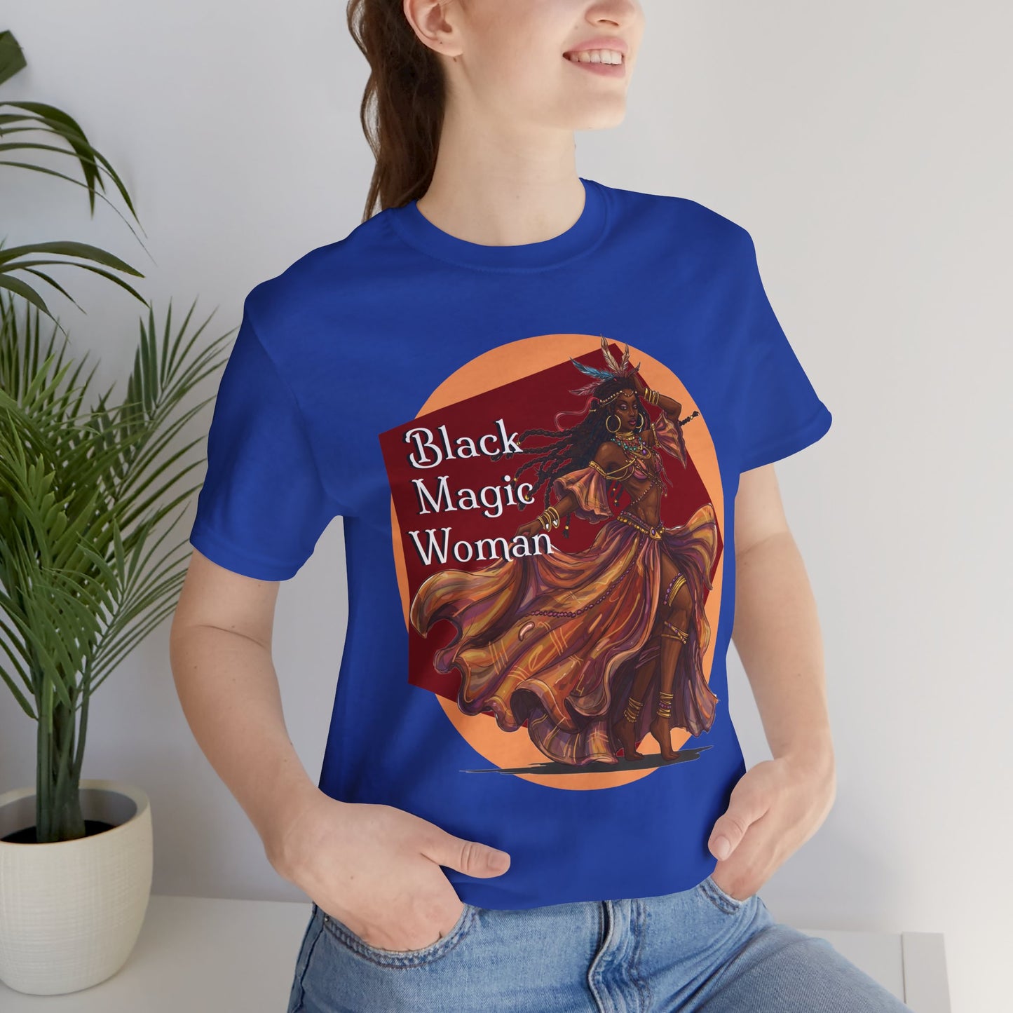 'Black Magic Woman' Tee, Witchy Apparel, Boho T-Shirt, Festival Outfit, Classic Rock Fans, Santana, Fleetwood Mac - Schmartypants