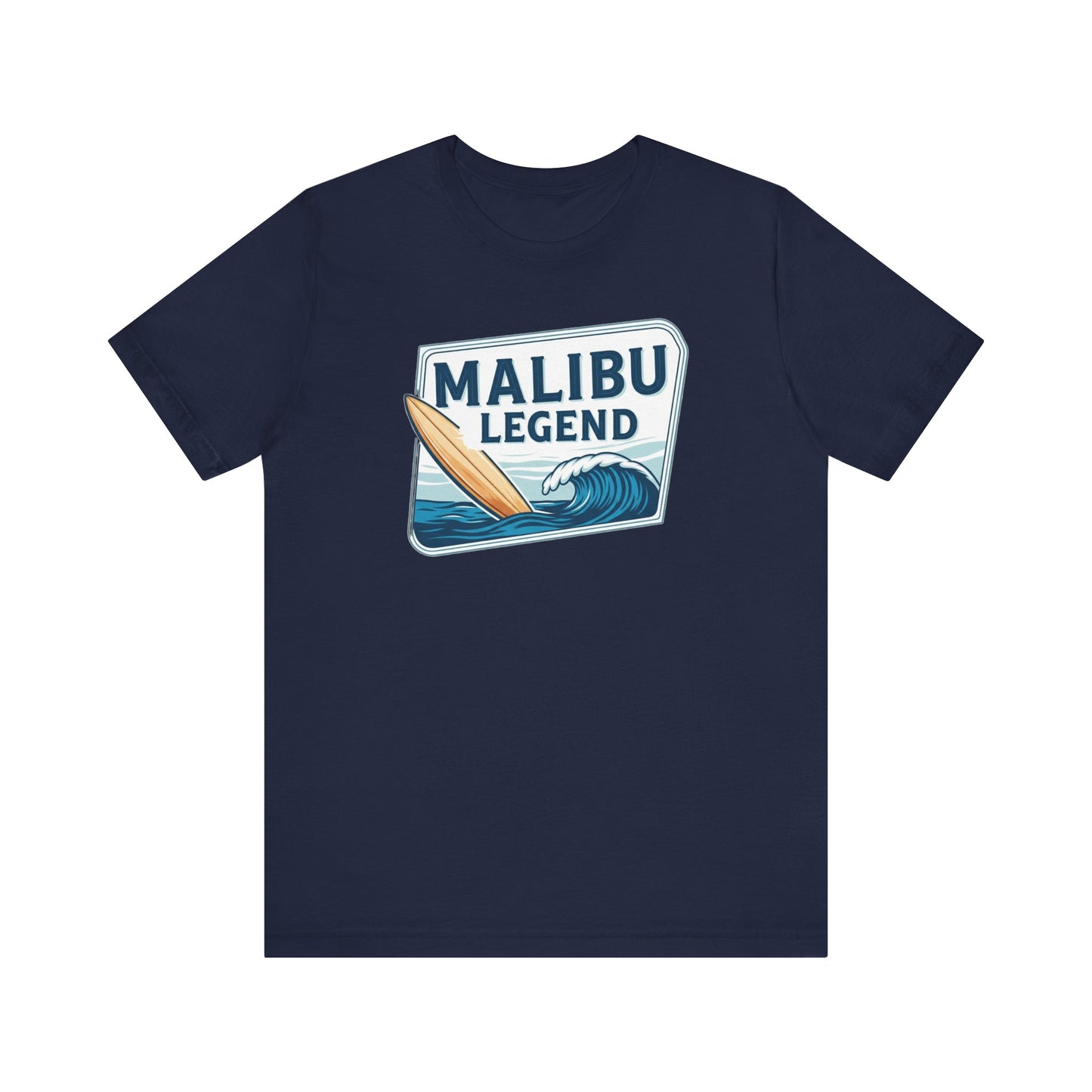 Malibu Legend Surf Tee | Unisex Jersey Short Sleeve Shirt, Beachwear, Summer Vibes, Surfing Gift, California Style, Malibu Souvenir Tee