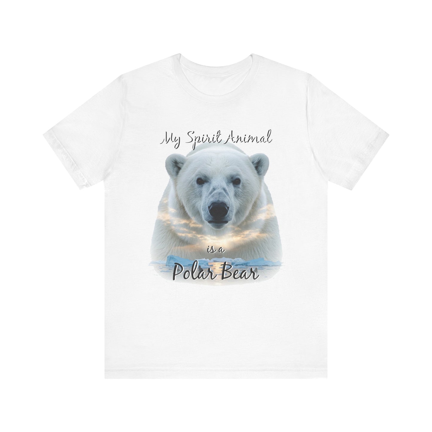 Polar Bear Tee, My Spirit Animal, Wildlife Lover Gift, Alaskan Traveler Shirt, Nature Enthusiast Top, Arctic Wildlife Apparel