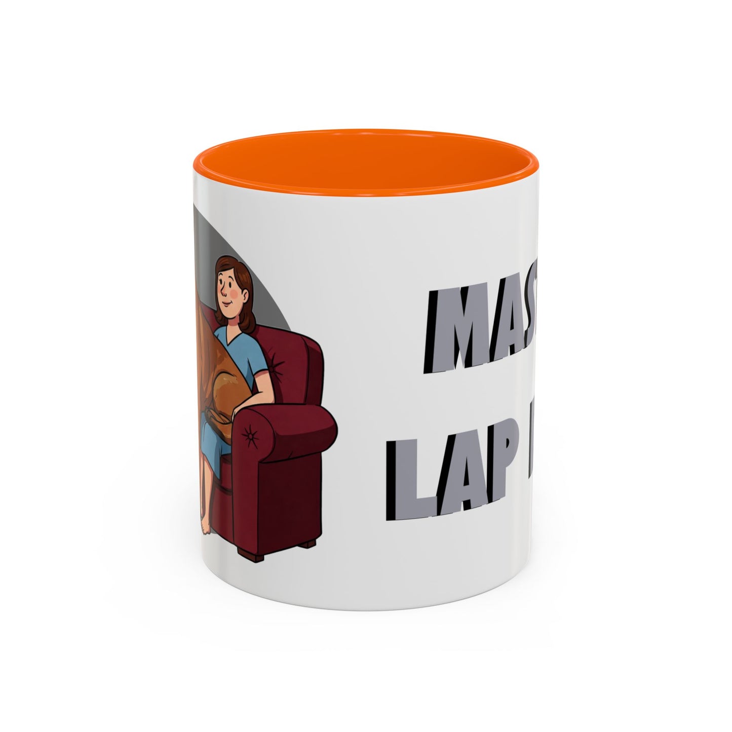 Mastiff Lap Dog Accent Coffee Mug - Perfect Funny Gift for Dog Lovers, Mastiff Breeders - Schmartypants