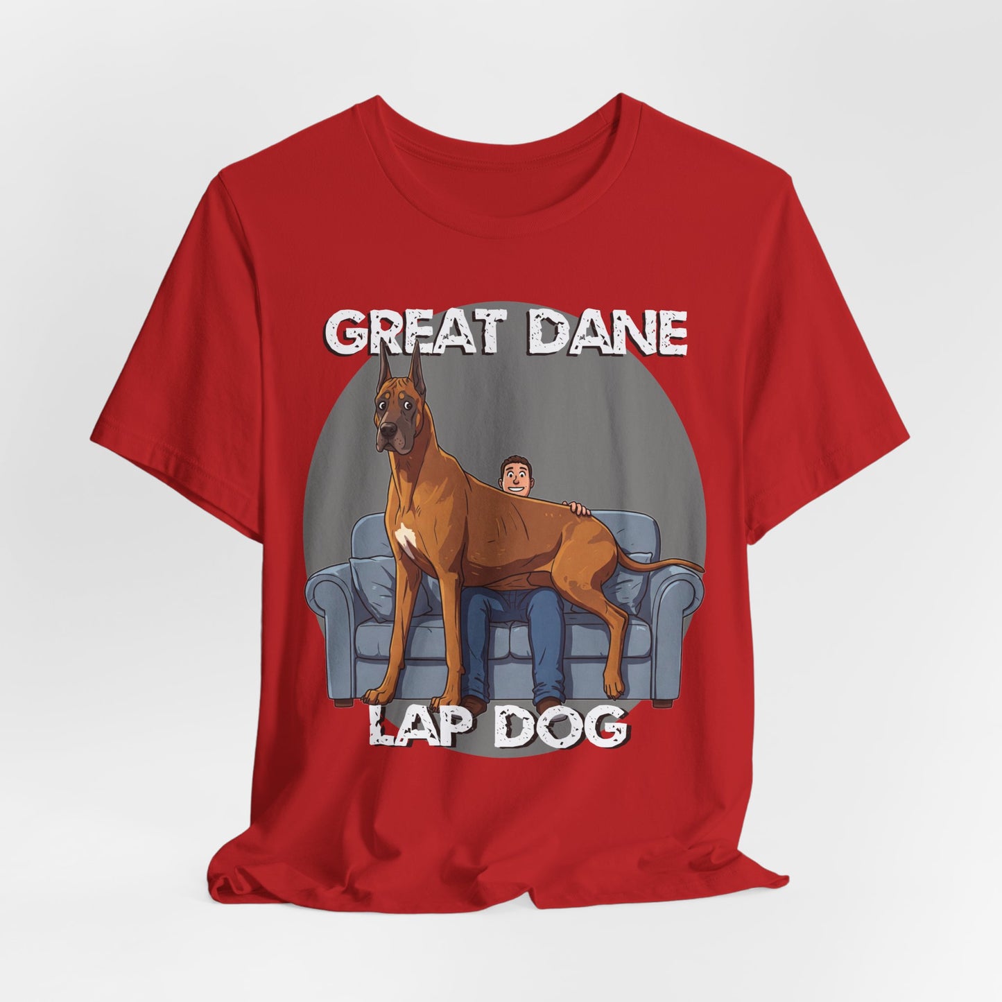 Great Dane Lap Dog Unisex Tee - Hilarious Dog Lover Graphic T-Shirt - Schmartypants