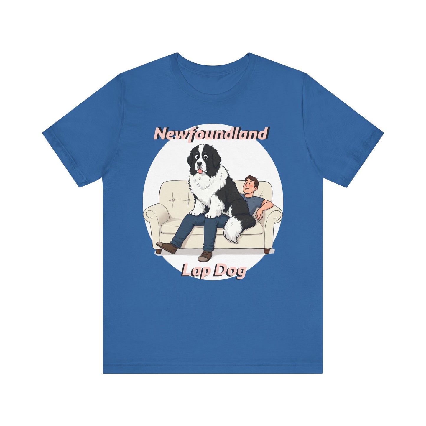 Hilarious Newfoundland Lap Dog Tee - Cozy Unisex Jersey Short Sleeve Shirt for Dog Lovers - Schmartypants