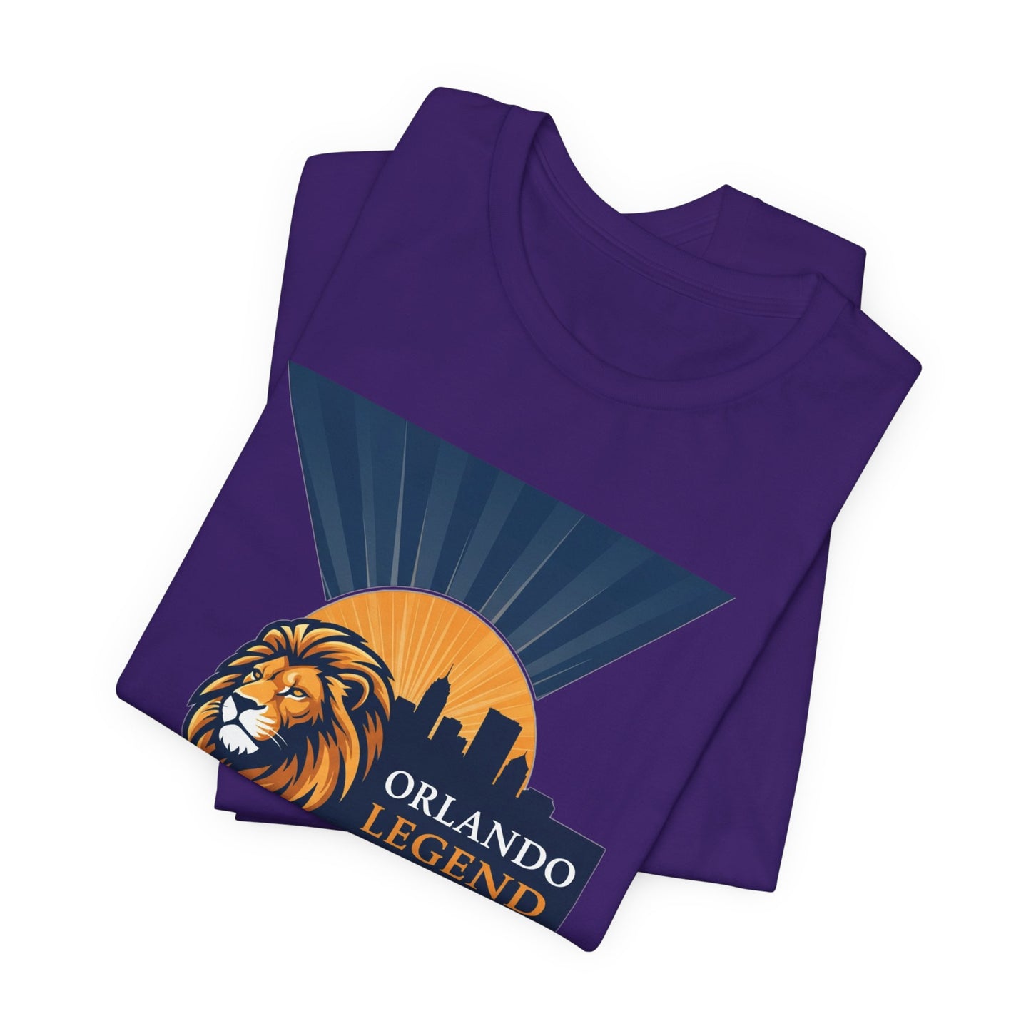 Orlando Legend Unisex Tee, Casual Graphic Tee, Lion Design Shirt, Gift for Fans, Everyday Wear, Florida Souvenir T-shirt