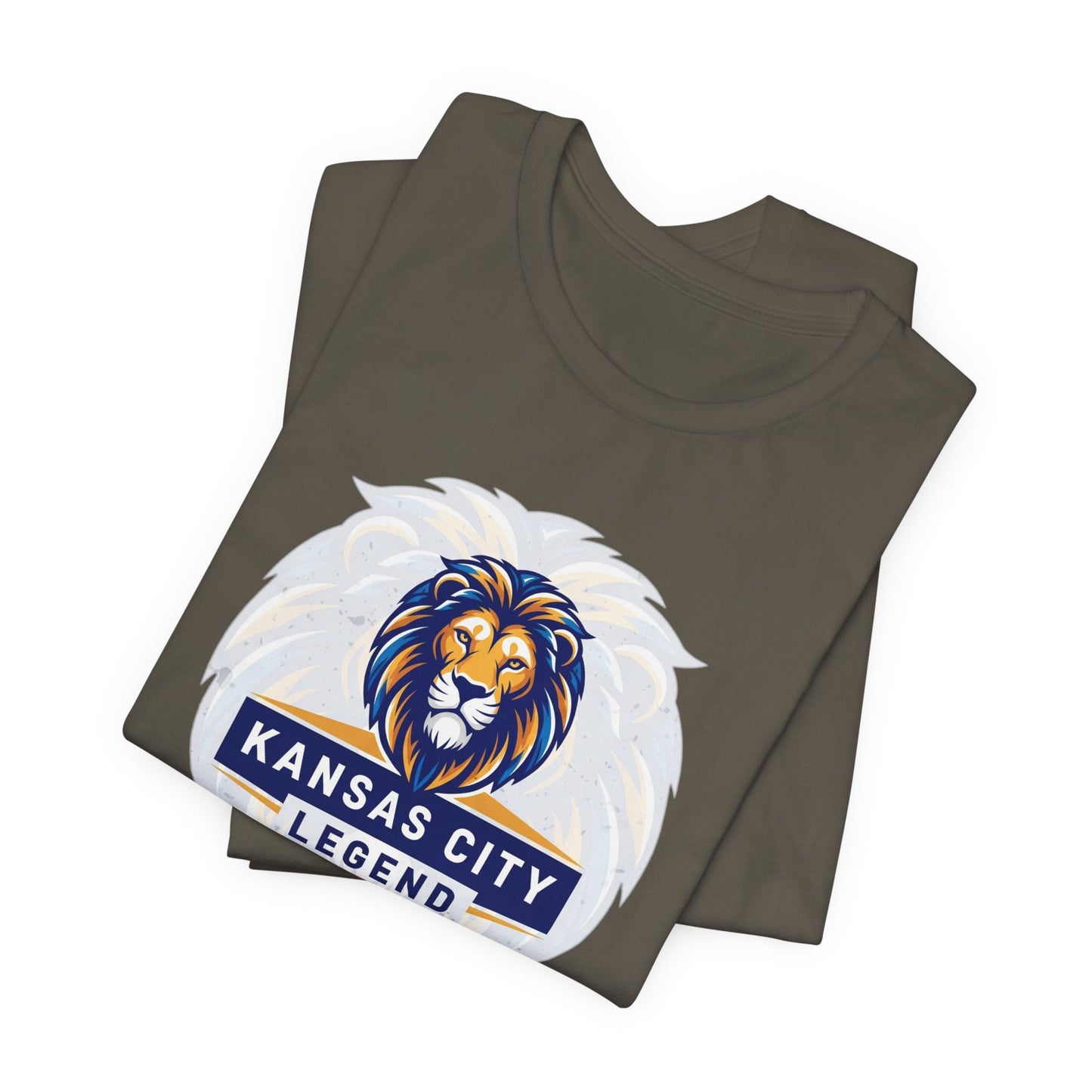 Kansas City Legend Lion Tee - Unisex Jersey T-shirt, Gift for Sports Fans, Casual Wear, Team Spirit, Birthday Present