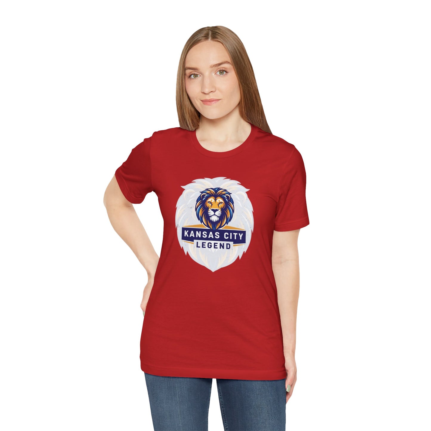 Kansas City Legend Lion Tee - Unisex Jersey T-shirt, Gift for Sports Fans, Casual Wear, Team Spirit, Birthday Present
