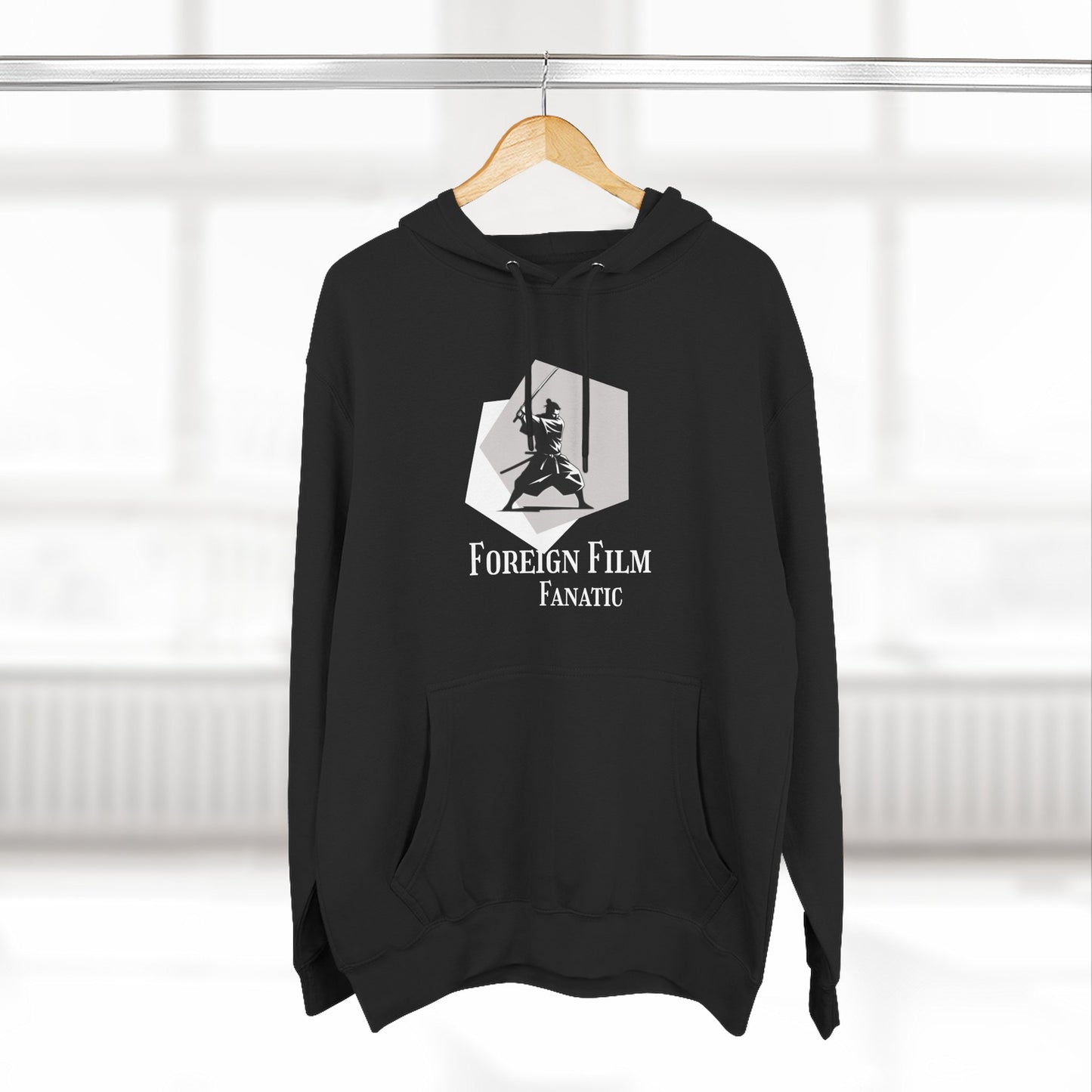 Foreign Film Fanatic Hoodie | Double Sided Graphics, Cozy Movie Lover's Sweatshirt | Perfect Gift for Cinema Buffs