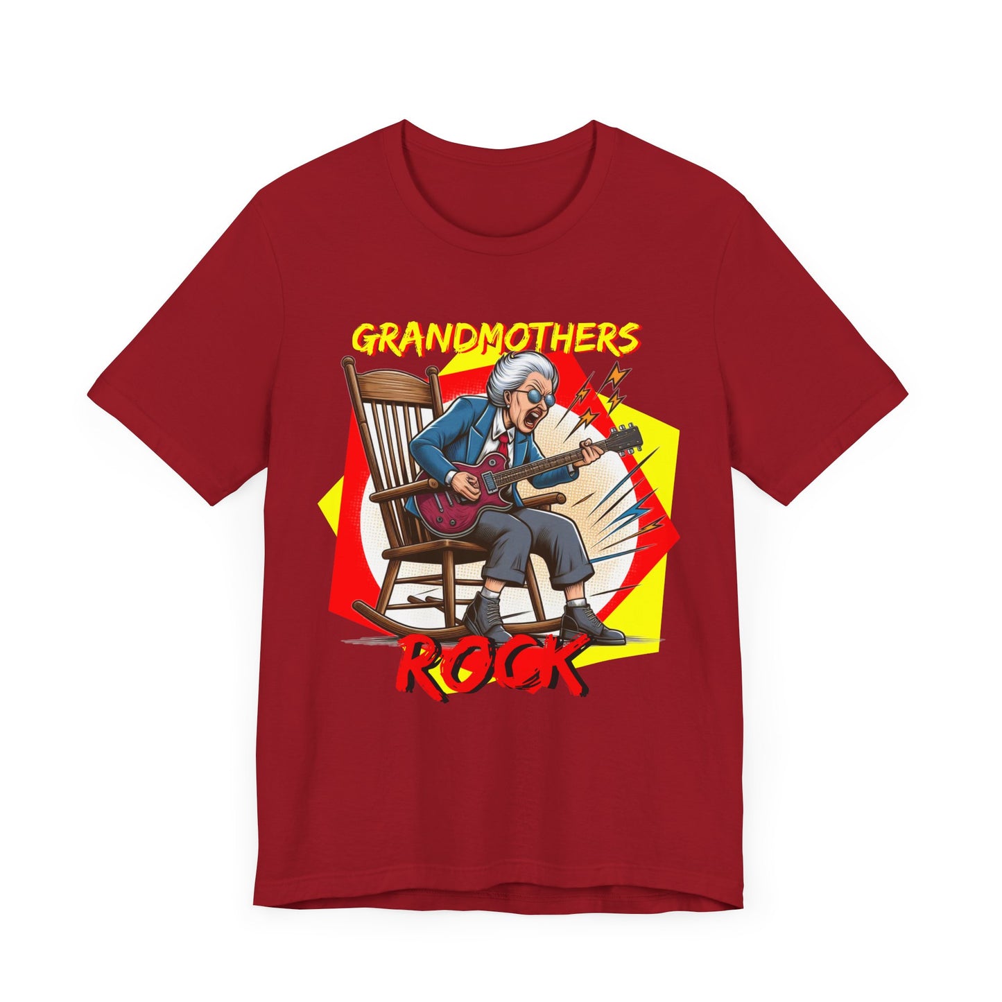 'Grandmothers Rock' Unisex Jersey Short Sleeve Tee - Funny Gift to Show Love for the Special Grandmother in Your Life - Schmartypants