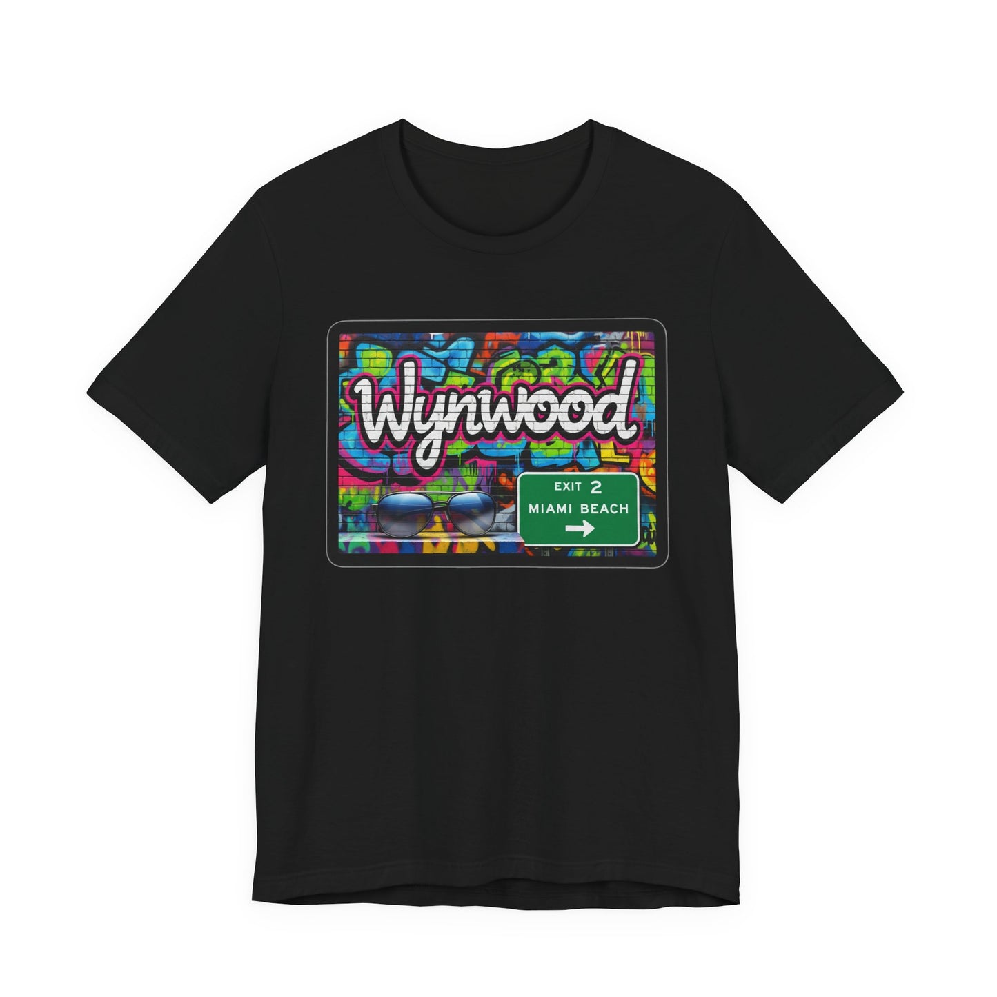 Wynwood Art Scene Tee, Unisex Graphic T-Shirt, Miami Beach Gift, Street Art Apparel, Casual Wear, Travel Inspiration