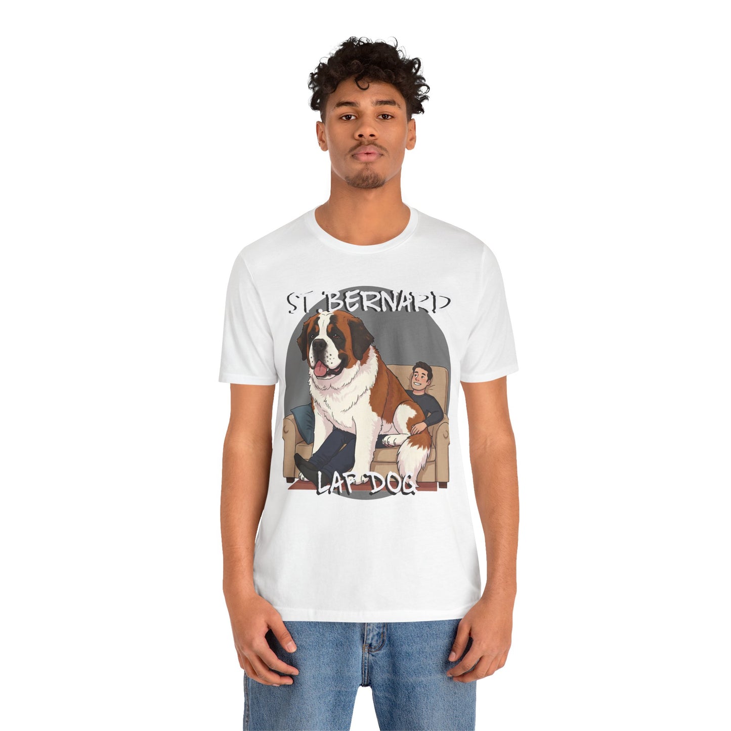 St. Bernard Funny Dog Tee - Unisex Jersey Short Sleeve T-Shirt - Schmartypants