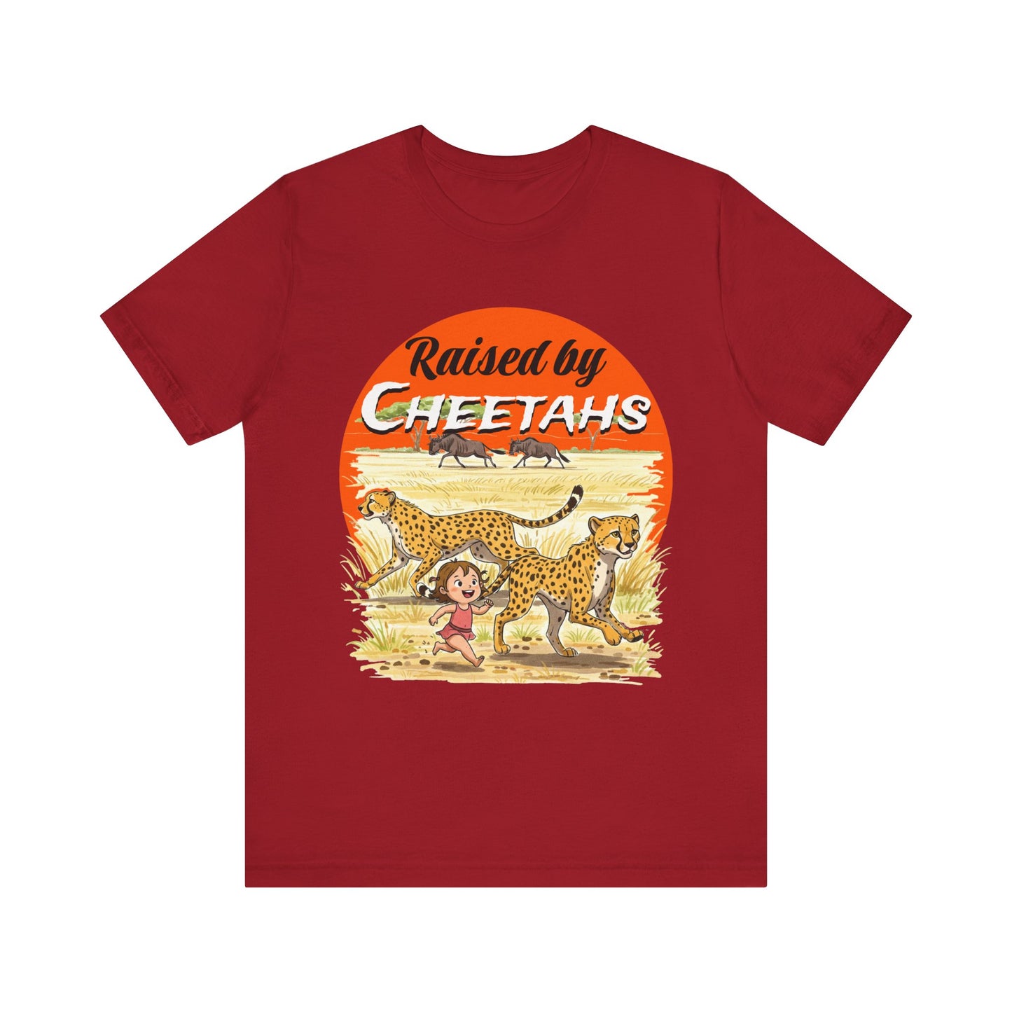 Funny Raised By Cheetahs Tee for Women- Nature and Wildlife Lovers - Schmartypants