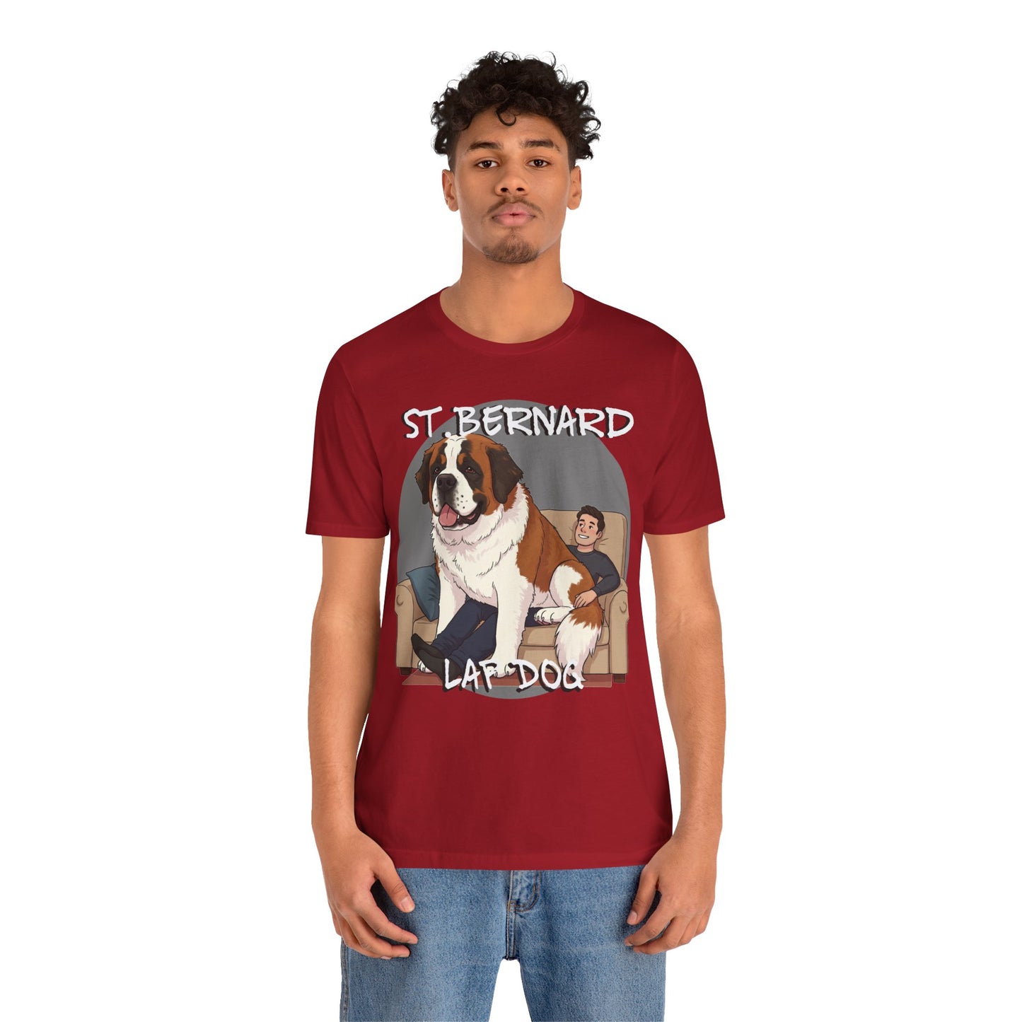 St. Bernard Funny Dog Tee - Unisex Jersey Short Sleeve T-Shirt - Schmartypants