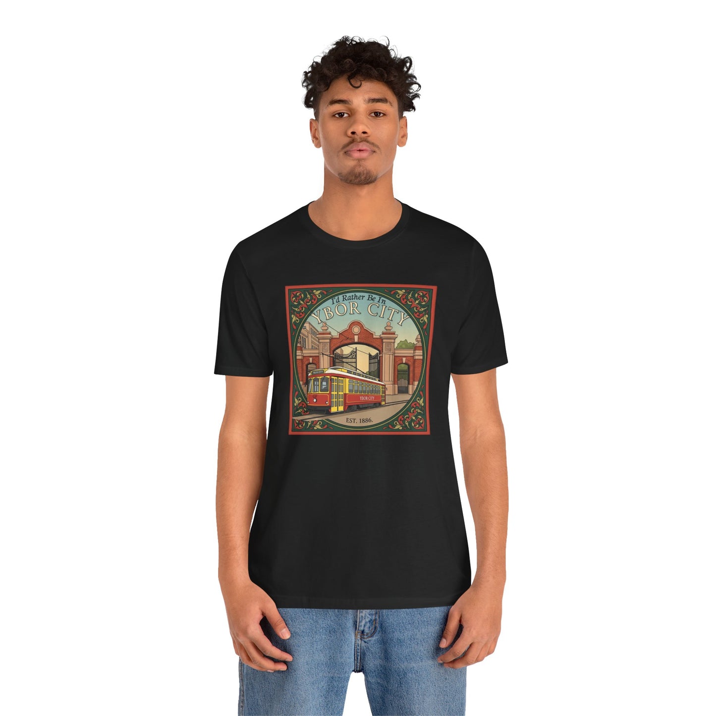 Ybor City Vintage Tee, Tampa Florida Arts District Unisex Shirt, Music Lovers Gift, Retro Style T-shirt, Hipster Clothing