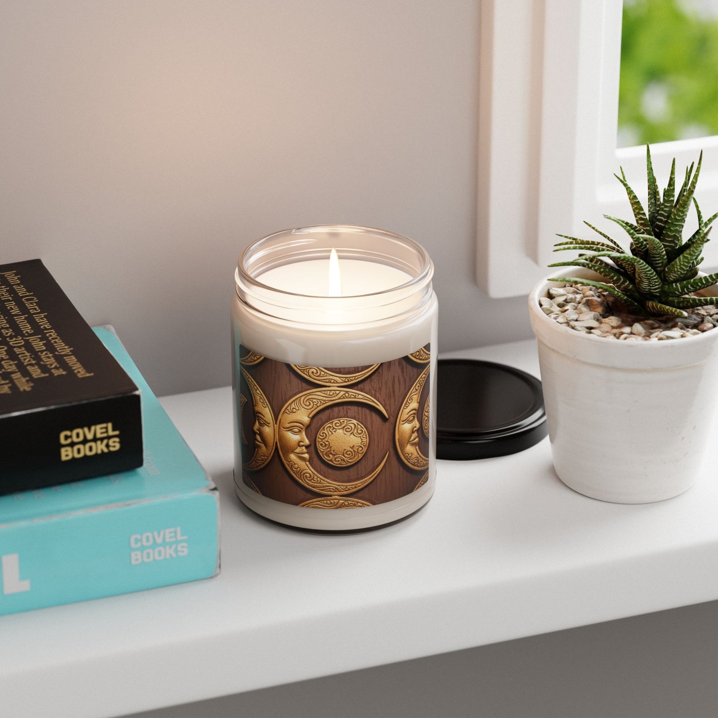 Celestial Moon Phase Scented Candle - Cozy Home Decor, Relaxation Gift, Aromatherapy, Meditation Candle, Spiritual Decor