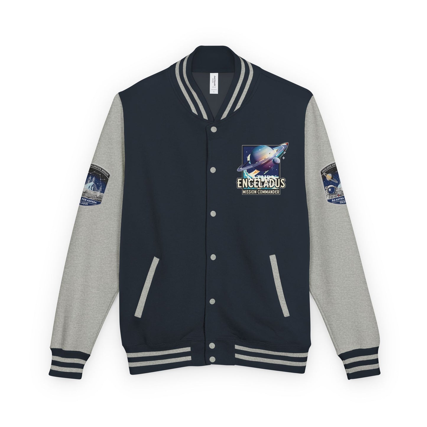 Letterman Jacket Enceladus Mission Commander Saturn Space Exploration Gift