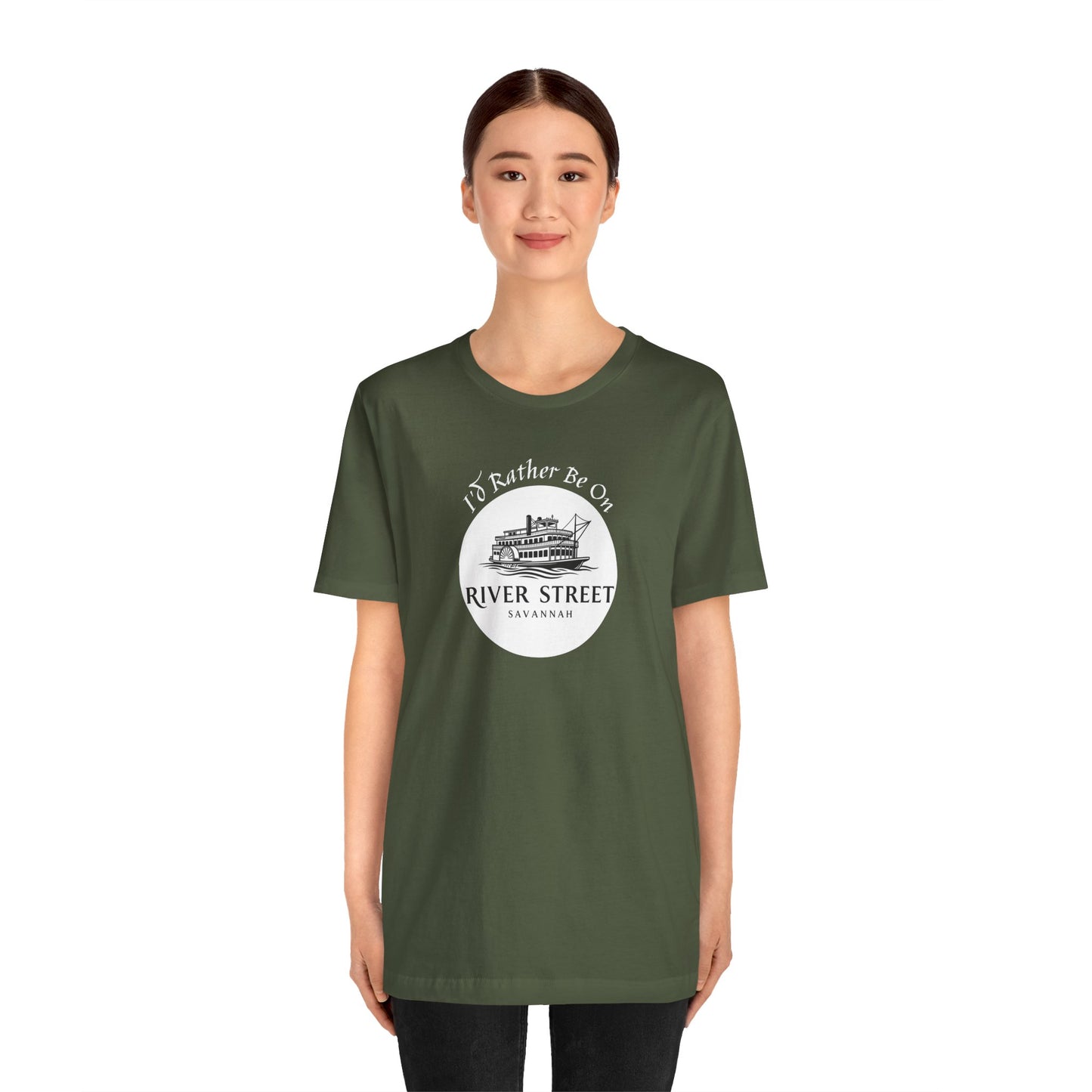 Savannah River Street Tee - I'd Rather Be On River Street, Casual T-Shirt, Travel Lover Gift, Summer Wear, Vacation Apparel, Unique Souvenir