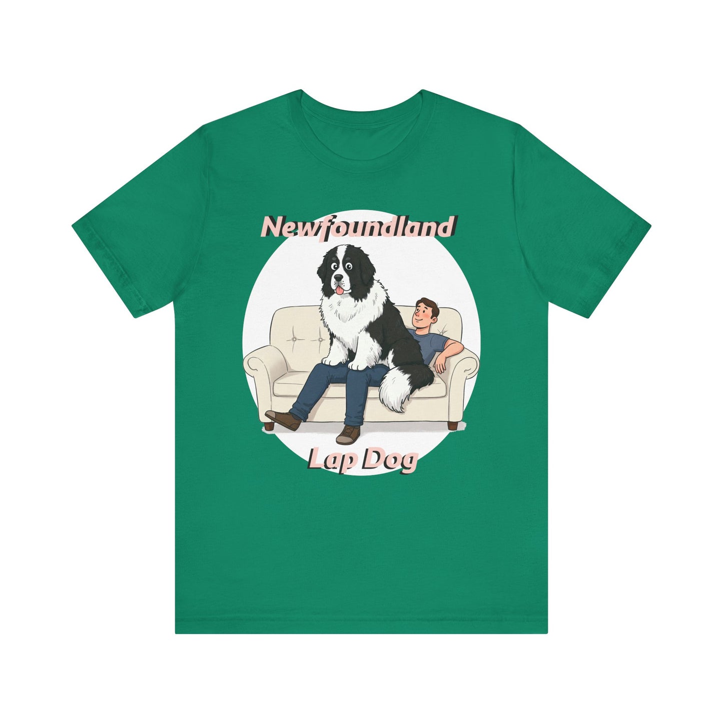Hilarious Newfoundland Lap Dog Tee - Cozy Unisex Jersey Short Sleeve Shirt for Dog Lovers - Schmartypants