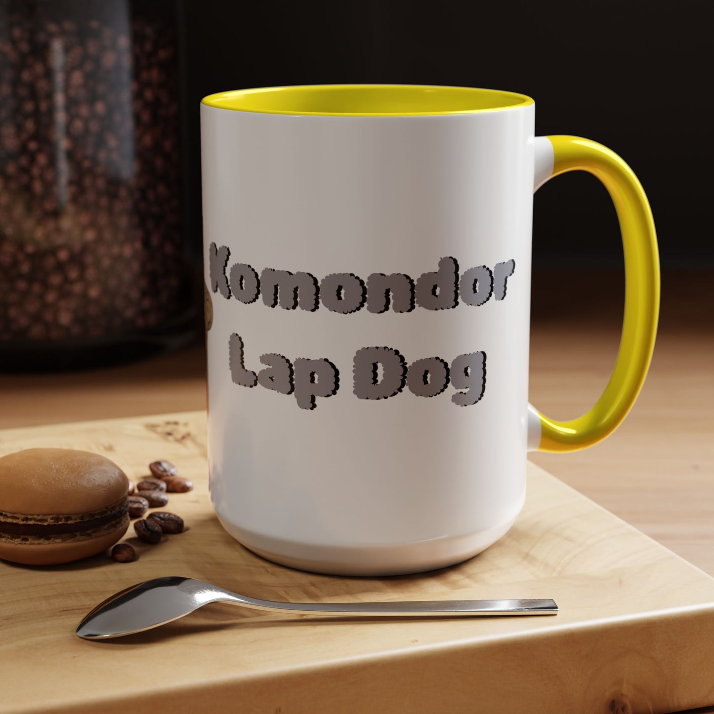 Komondor Lap Dog Coffee Mug - Funny Pet Lovers Gift - 11oz & 15oz - Schmartypants