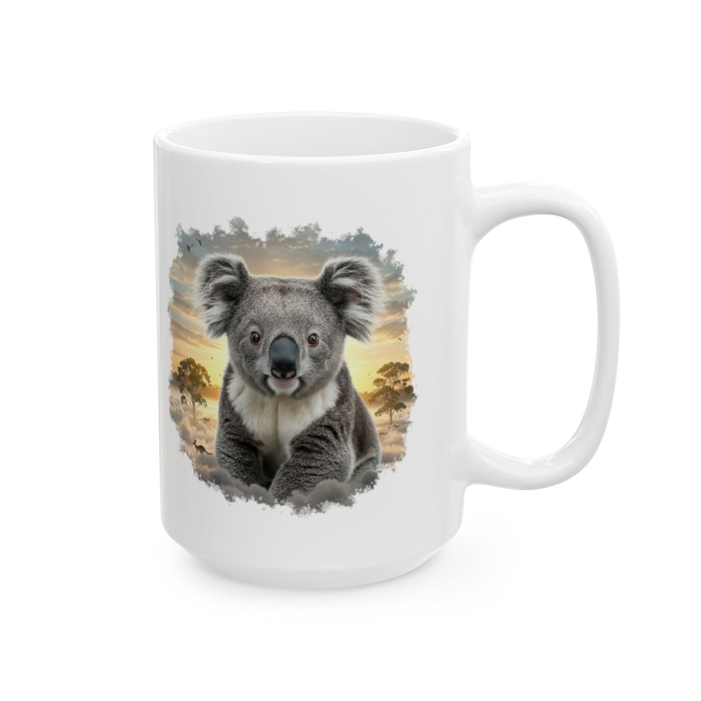 Cozy 'My Spirit Animal is a Koala' Ceramic Mug, Cute Animal Coffee Cup, Nature Lover Gift, Perfect for Animal Theme Parties